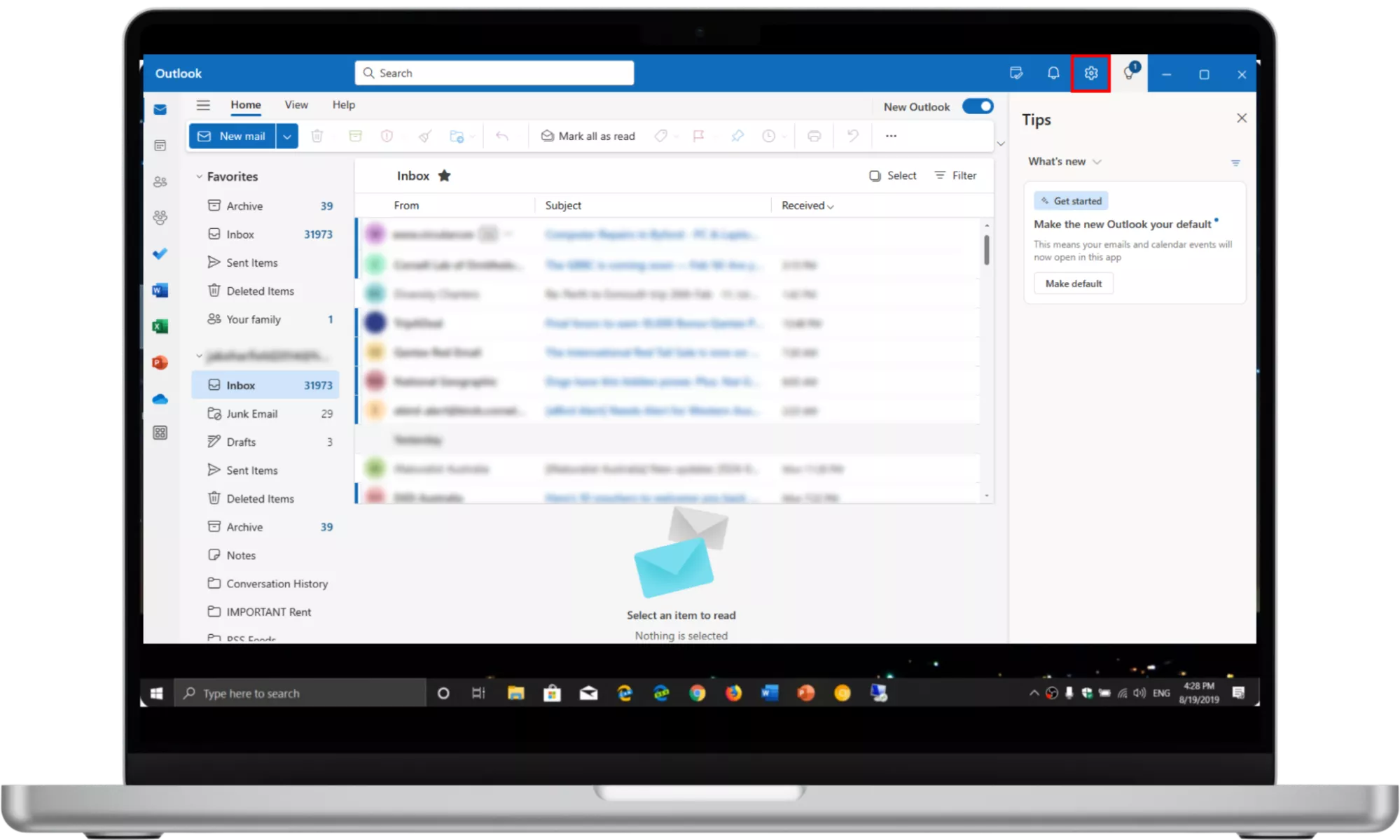 Outlook Icon History
