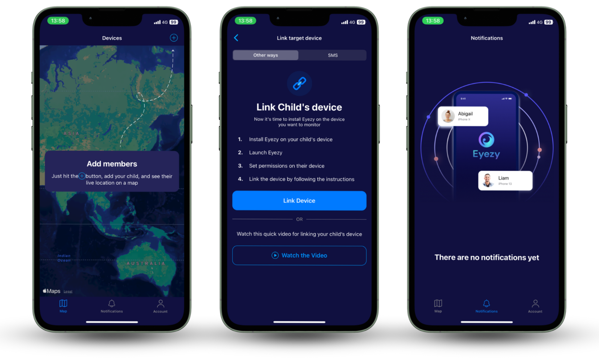 Screenshots showing Eyezy, an iPhone and Android app that can spy on your location, calls, text messages, and usage stats. Screenshots showing Eyezy, an iPhone and Android app that can spy on your location, calls, text messages, and usage stats.
