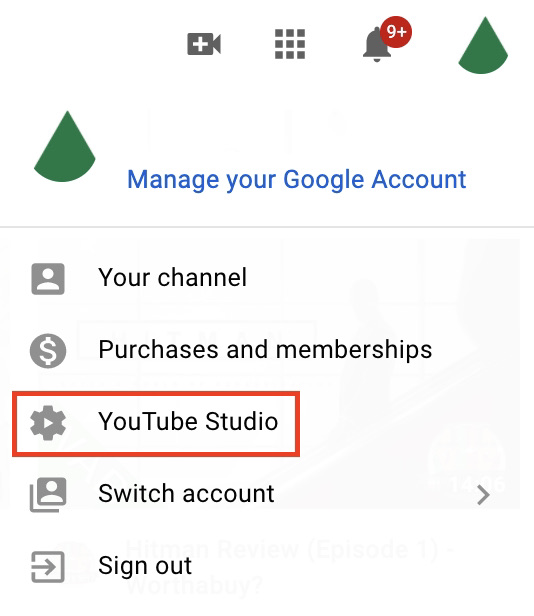 YouTube Studio settings YouTube Studio settings