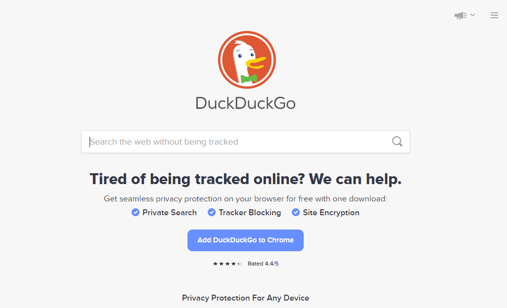 DuckDuckGo is a privacy-oriented browser extension and search engine DuckDuckGo is a privacy-oriented browser extension and search engine
