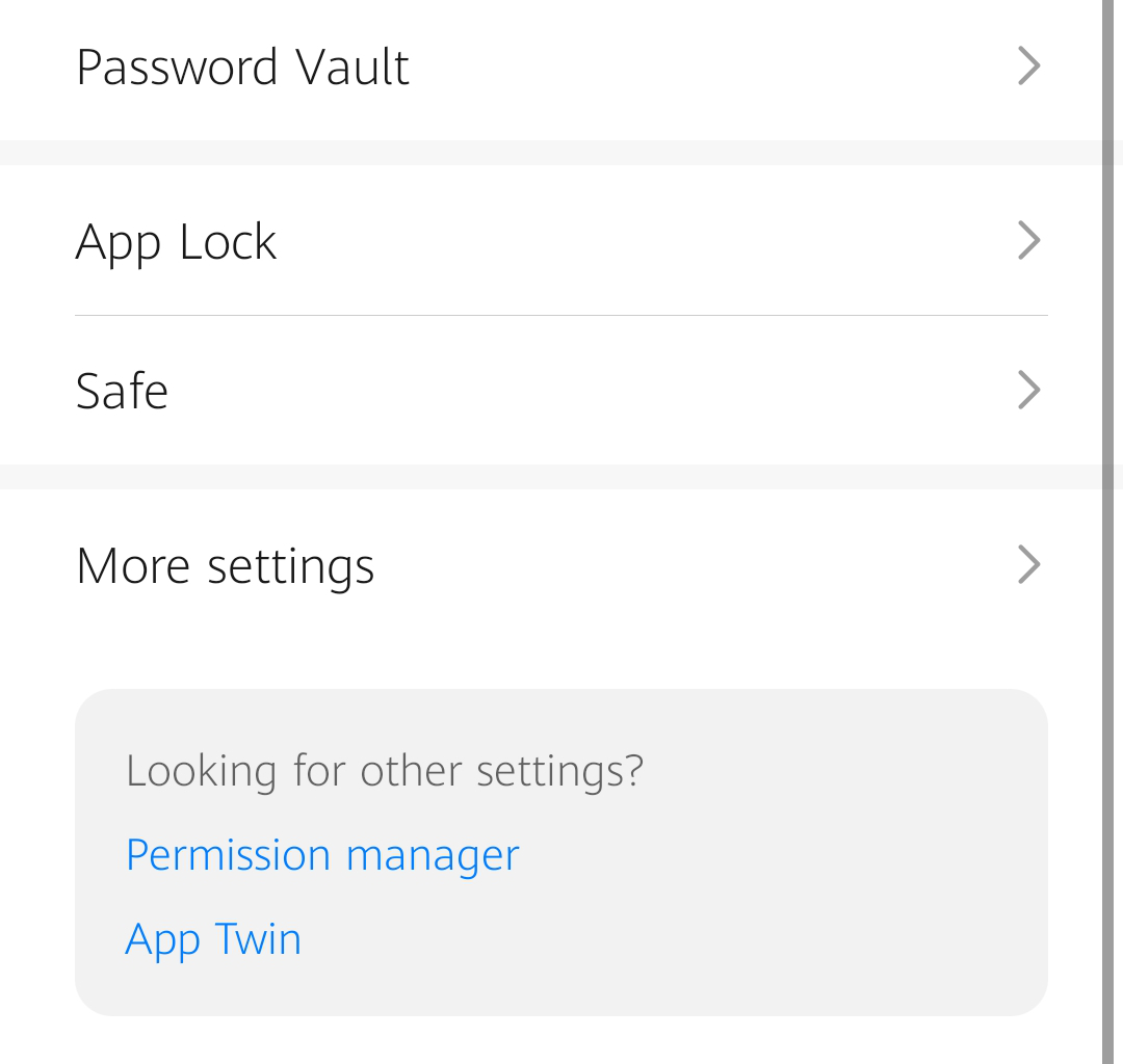 Tap More settings in Android settings Tap More settings in Android settings