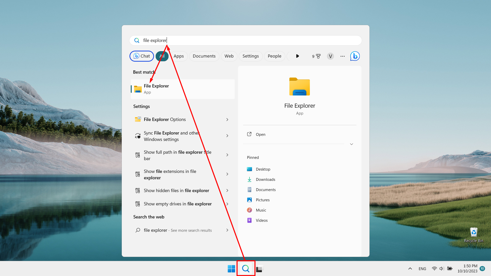 Opening File Explorer on a Windows device. Opening File Explorer on a Windows device.