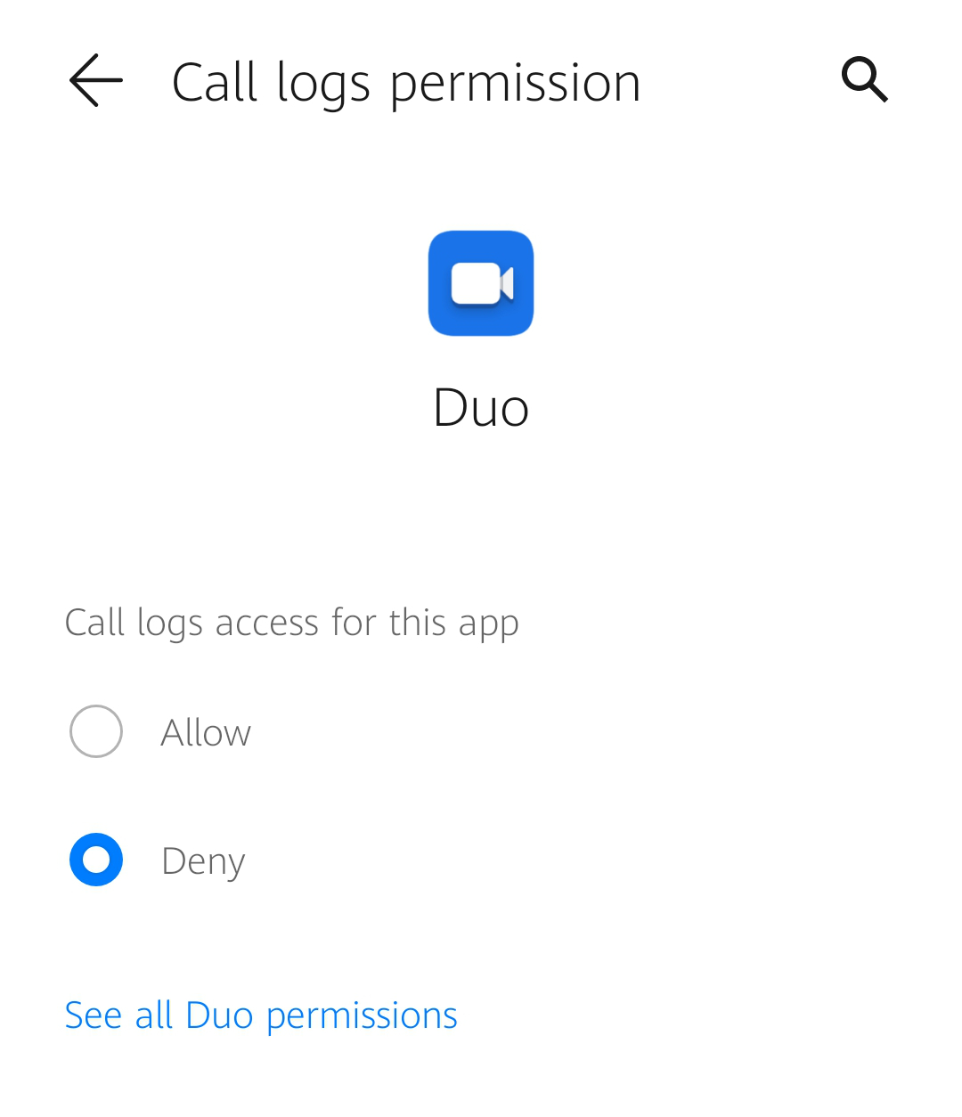 Deny call logs permission on Android Deny call logs permission on Android