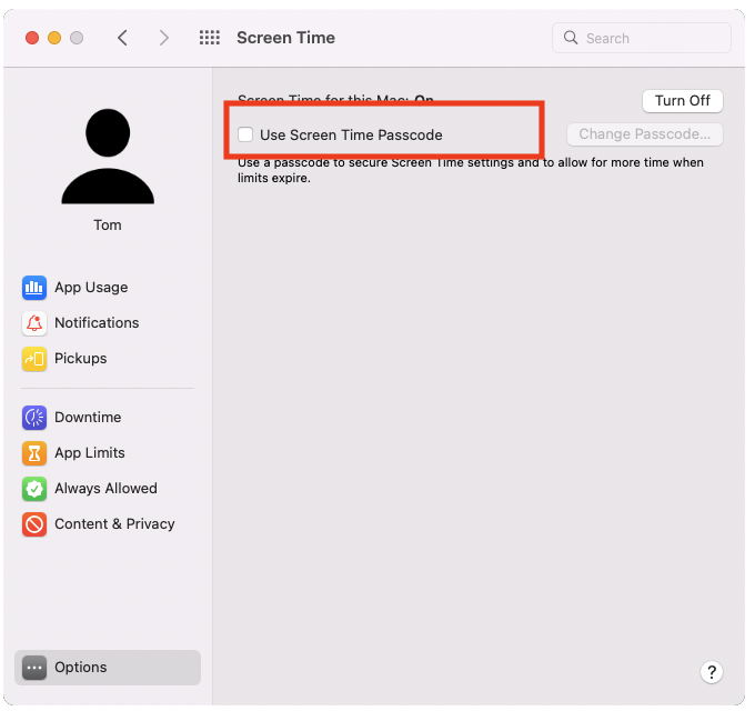 Turning on macOS Screen Time. Turning on macOS Screen Time.