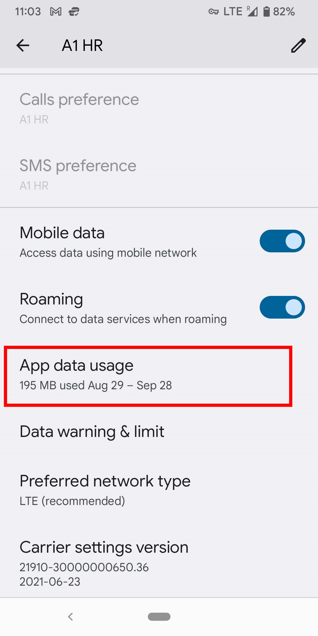 Android Go to App Data Usage Android Go to App Data Usage
