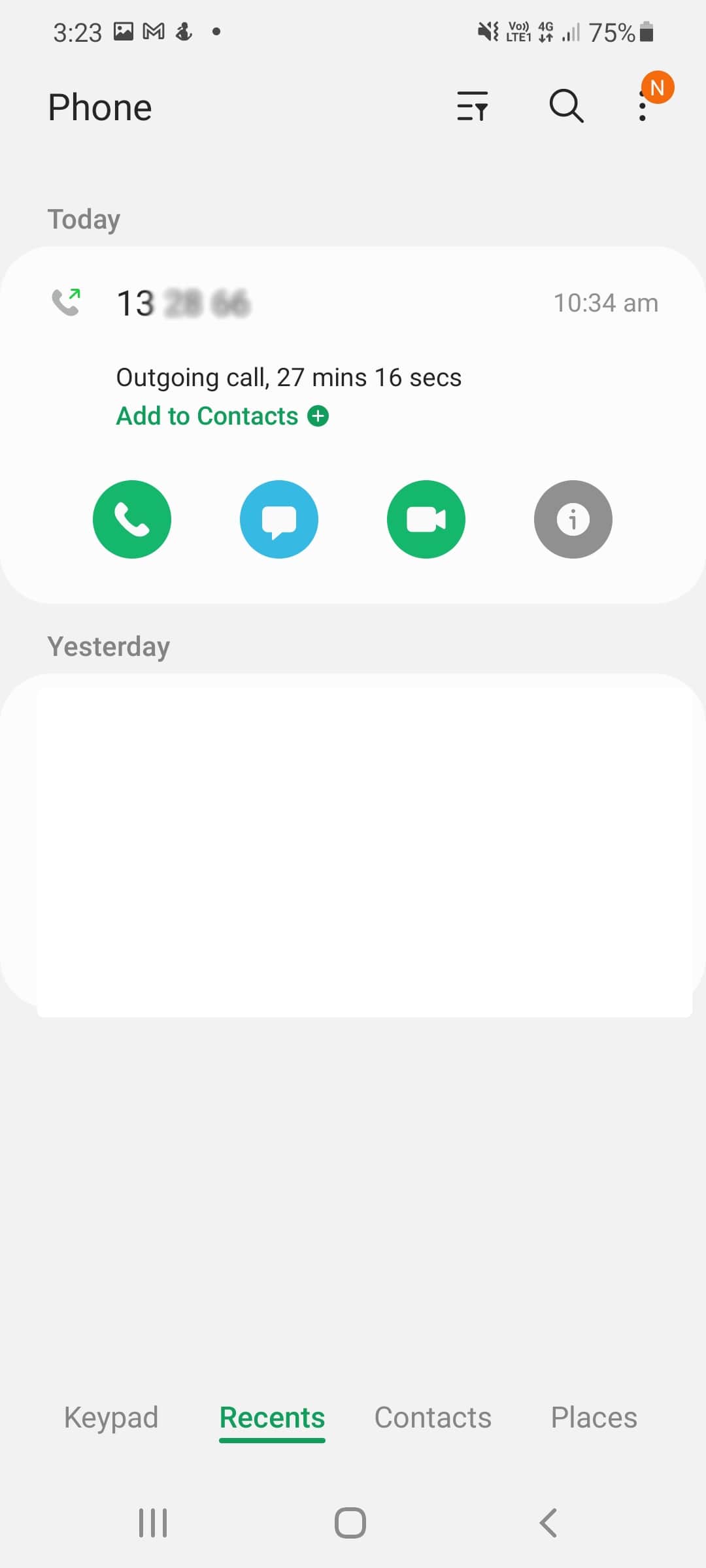 Select three dots at top-right of screen Select three dots at top-right of screen
