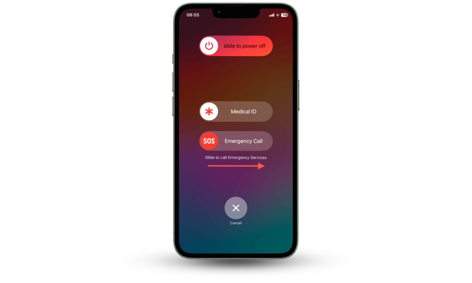 Screenshot that demonstrates how to use SOS on iPhone to instantly call emergency services in life-threatening situations. Screenshot that demonstrates how to use SOS on iPhone to instantly call emergency services in life-threatening situations.