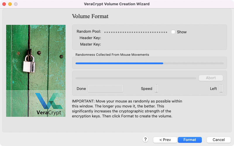 Format with VeraCrypt app Format with VeraCrypt app