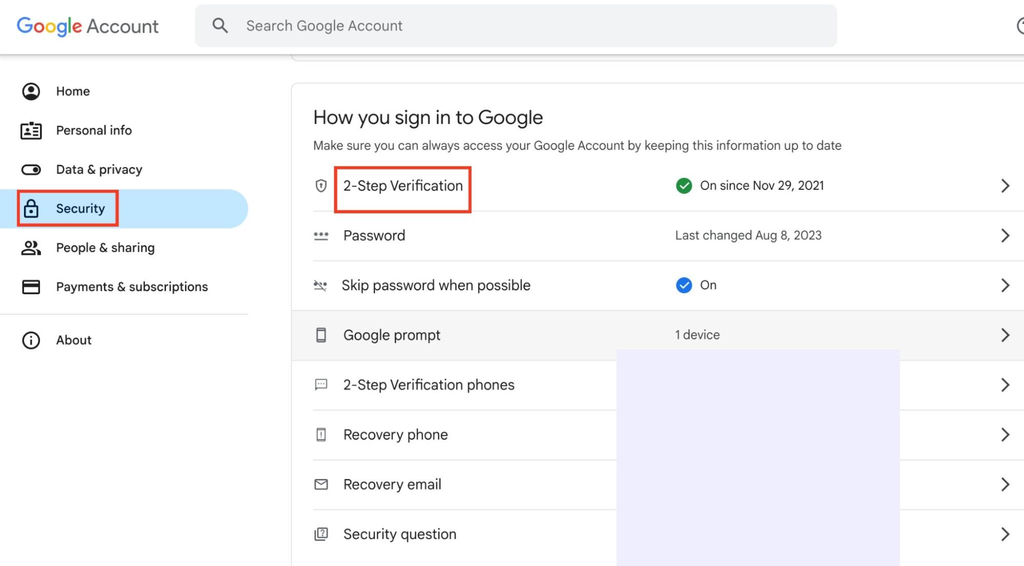 Gmail’s Security settings page is displayed on a MacBook device. Change your password to stop hackers from spying on your email. Gmail’s Security settings page is displayed on a MacBook device. Change your password to stop hackers from spying on your email.