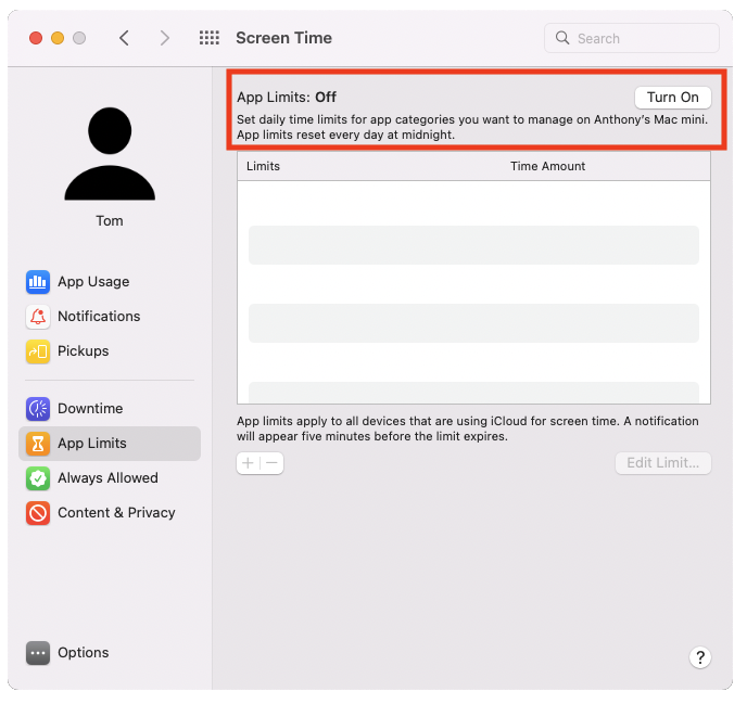 App limits in Screen Time App limits in Screen Time