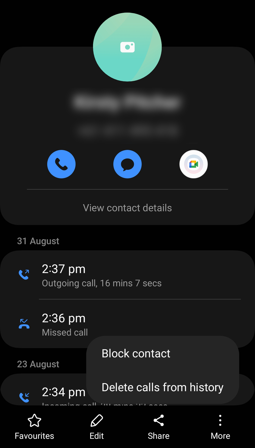 Go to Recent History, select the scammer's phone number, tap More, then tap Block ccontact. Go to Recent History, select the scammer's phone number, tap More, then tap Block ccontact.