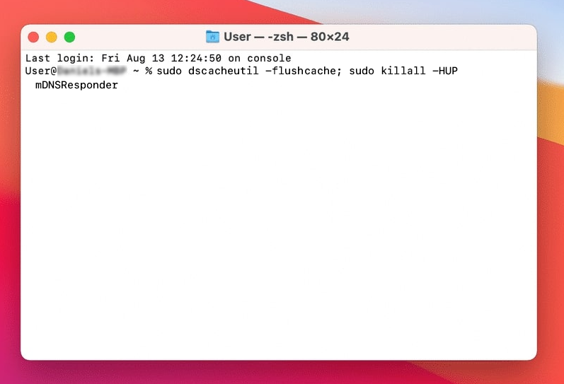 Terminal command Terminal command