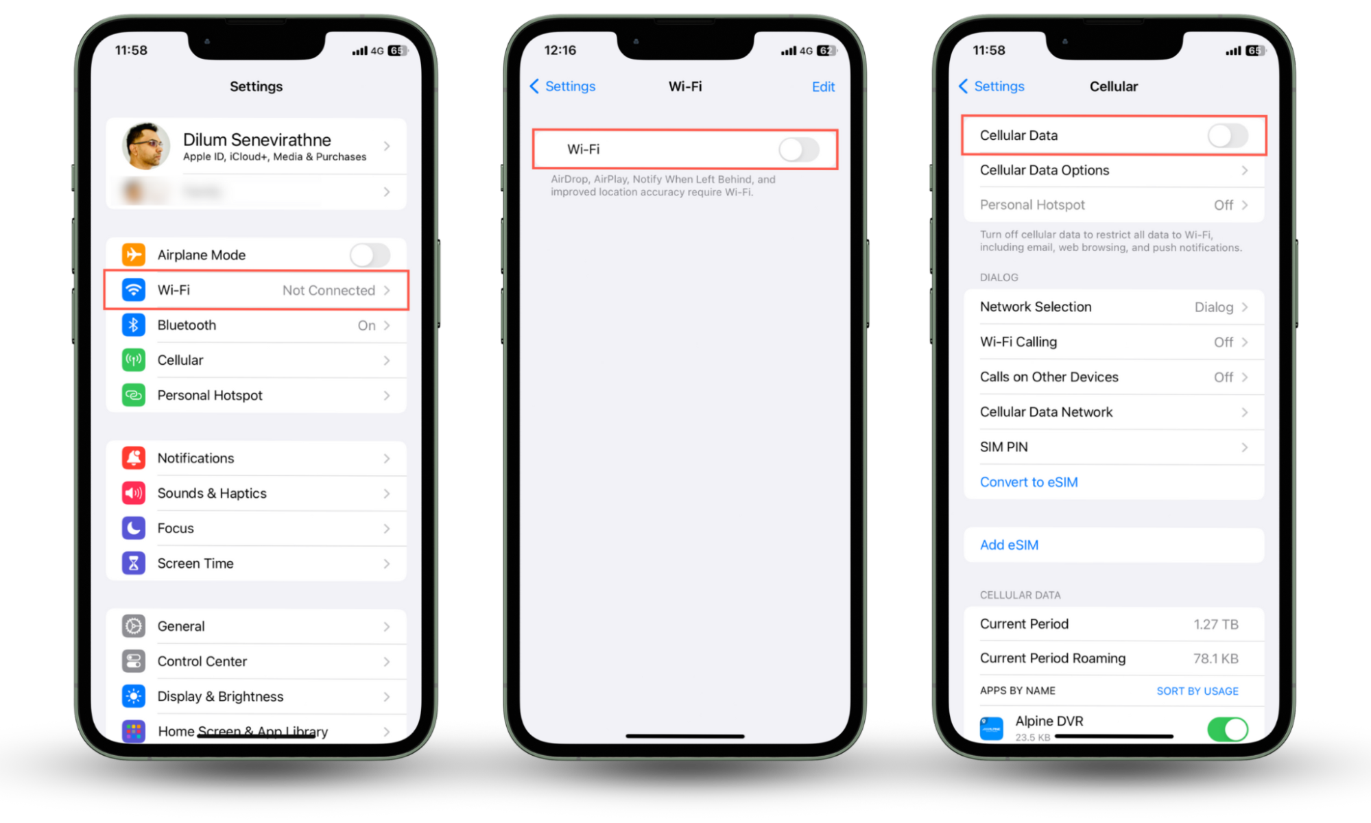 These iPhone screenshots show how to disable Wi-Fi and mobile data in iOS if your iPhone is being hacked through Safari. These iPhone screenshots show how to disable Wi-Fi and mobile data in iOS if your iPhone is being hacked through Safari.