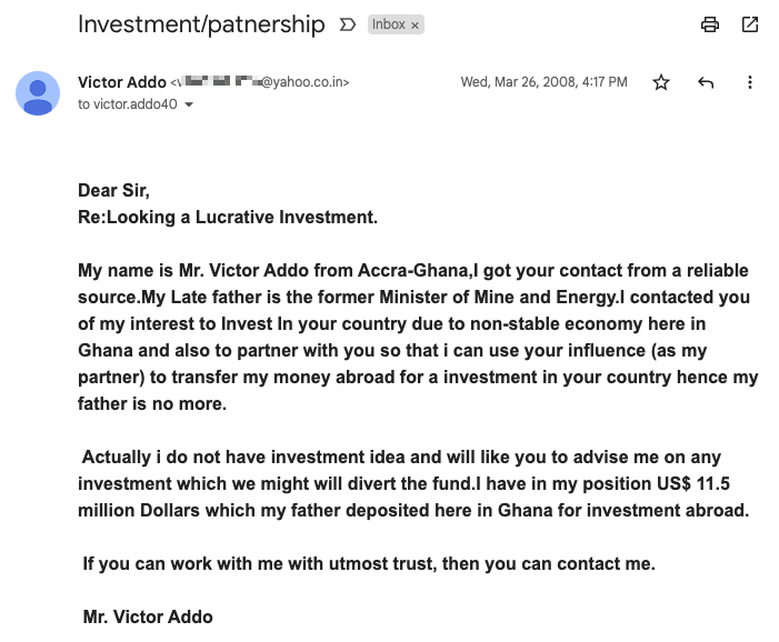 419 scam email. 419 scam email.