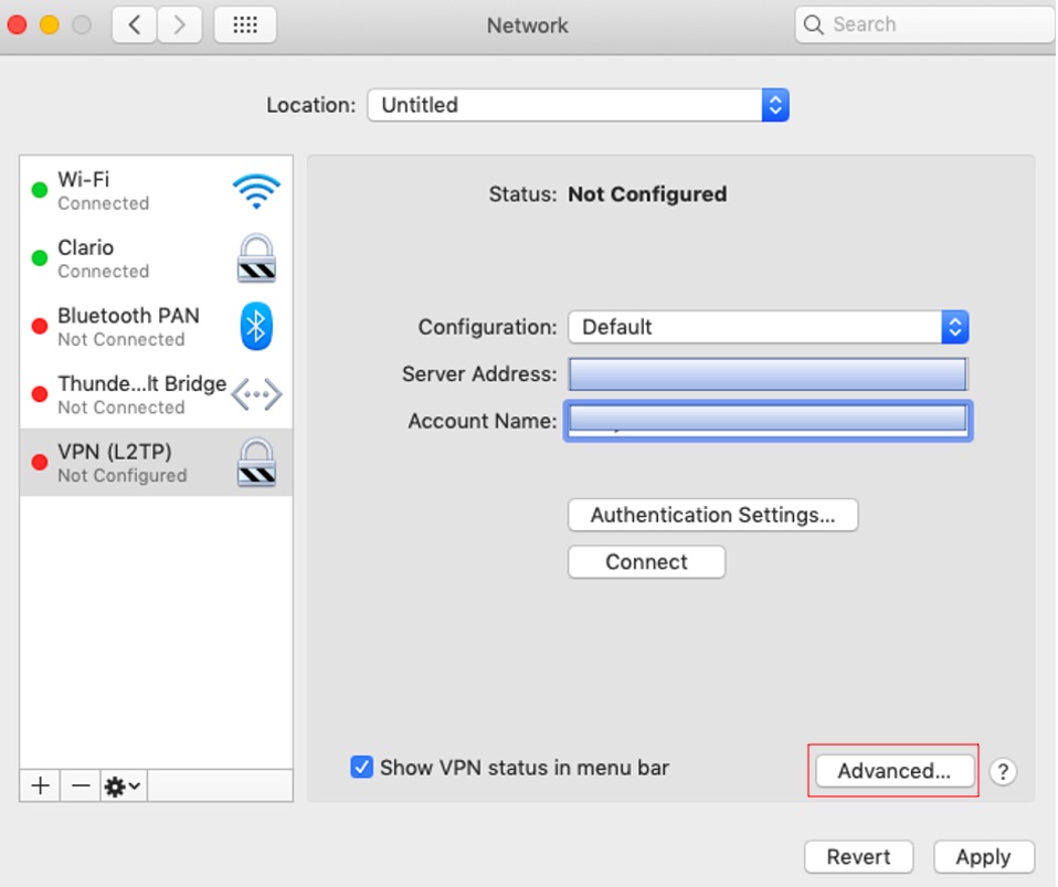 Complete the VPN configuration Complete the VPN configuration