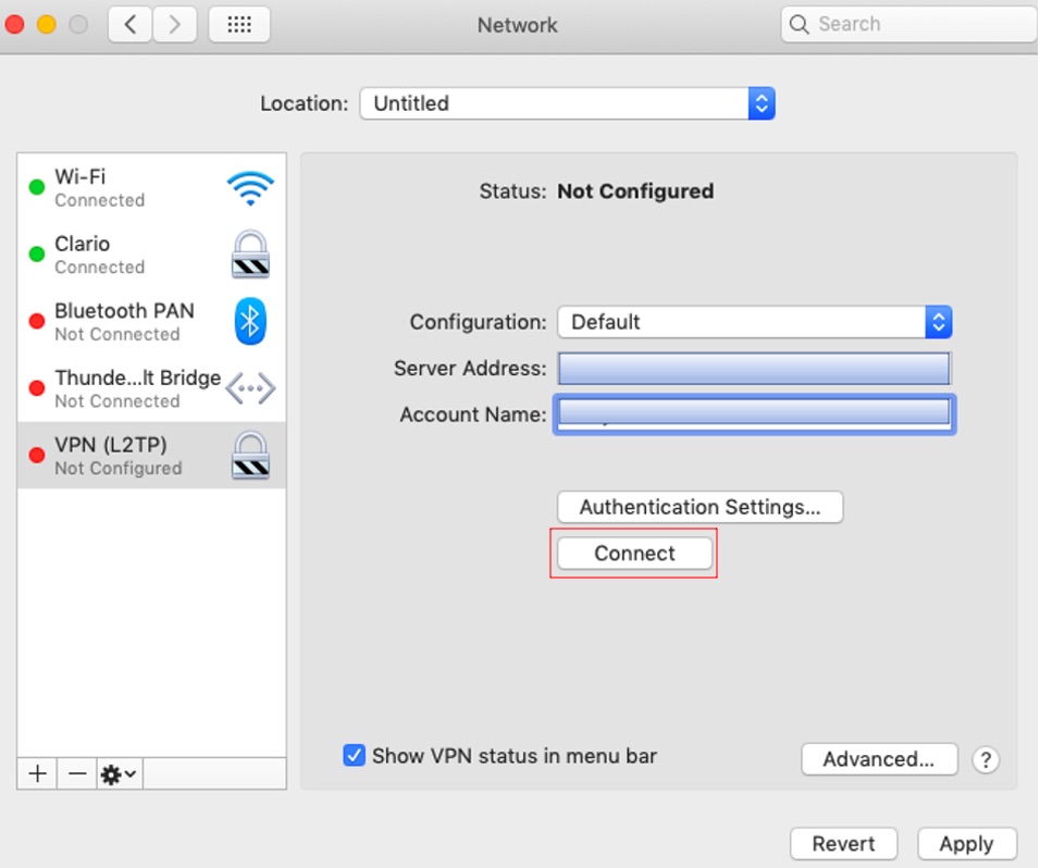 Get the VPN up and running! Get the VPN up and running!