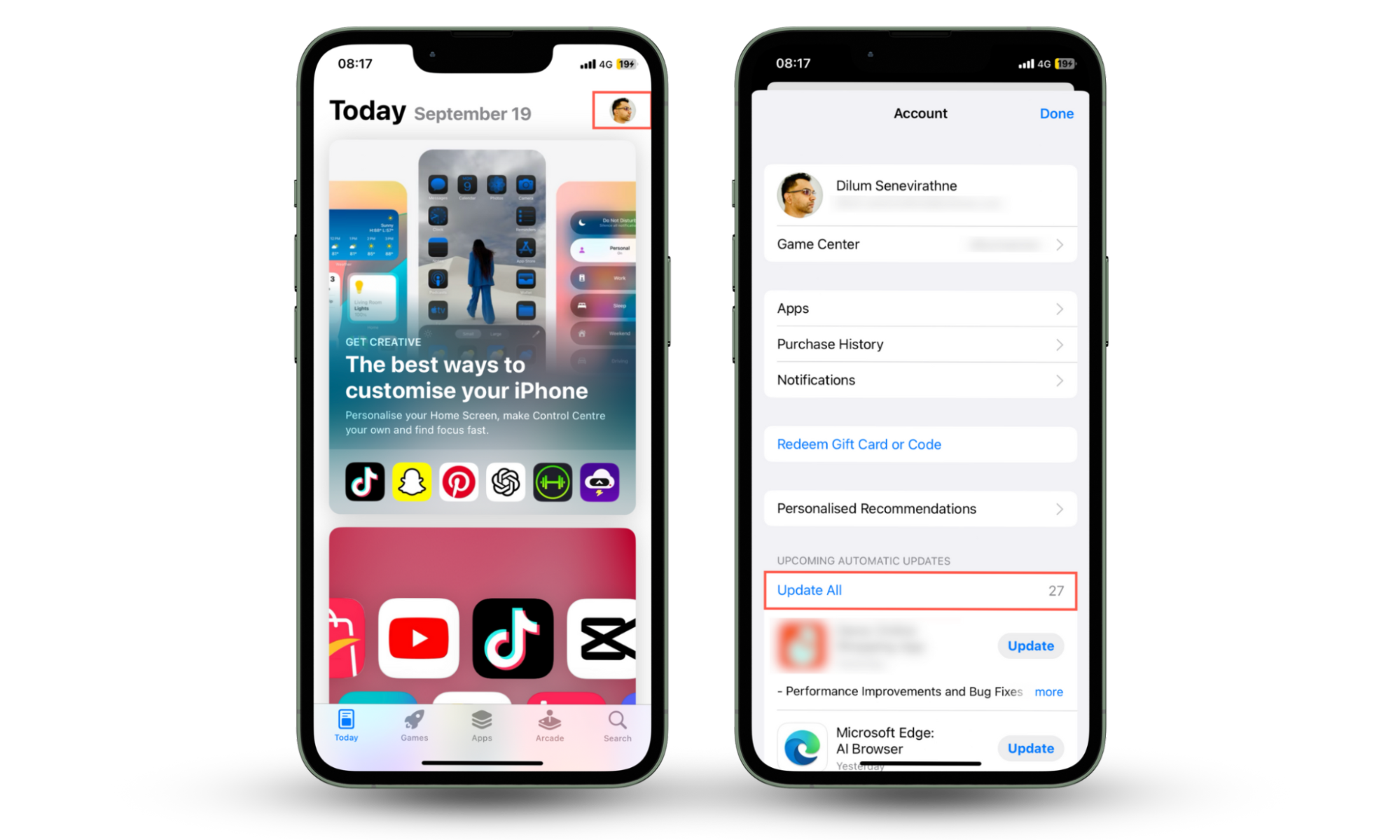 AppStore on iPhone screen demonstrates how to update your iOS apps in case you can tell if someone is remotely accessing your iPhone. AppStore on iPhone screen demonstrates how to update your iOS apps in case you can tell if someone is remotely accessing your iPhone.