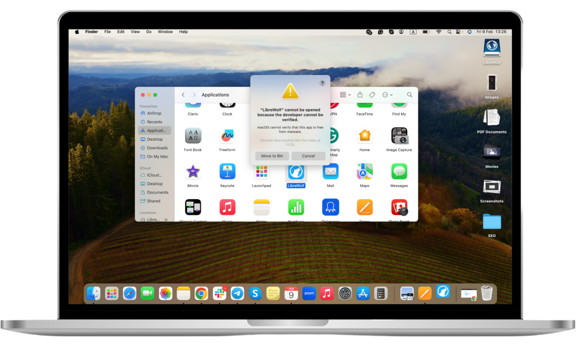 LibreWolf browser on Mac. Apple is not able to verify the LibreWorf browser doveloper. LibreWolf browser on Mac. Apple is not able to verify the LibreWorf browser doveloper.