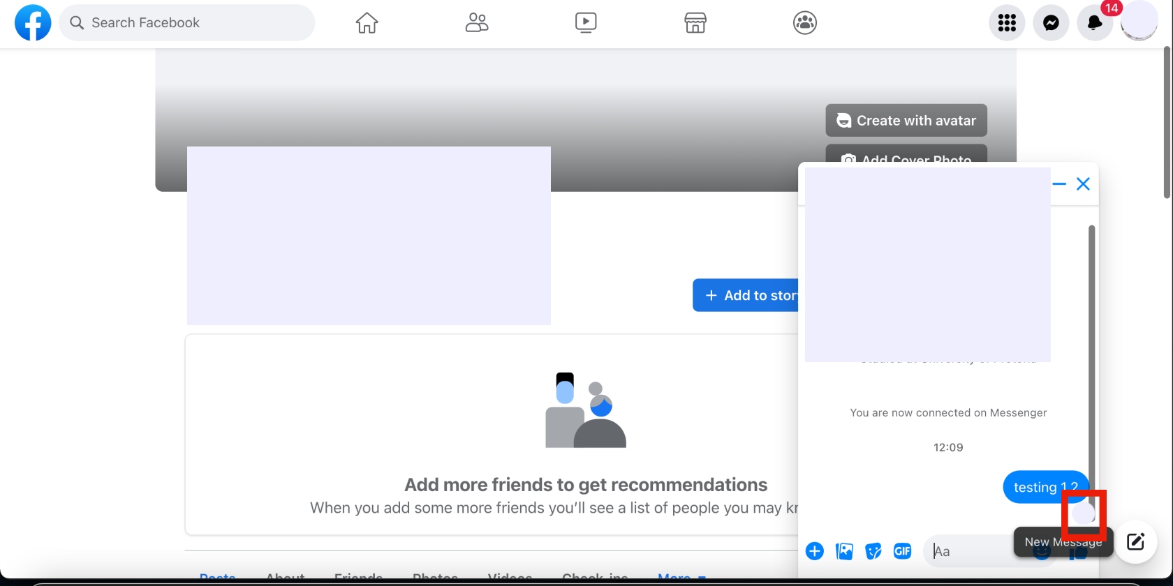 the recipient's profile picture is outlined in red as a read receipt on Facebook Messenger for desktop the recipient's profile picture is outlined in red as a read receipt on Facebook Messenger for desktop