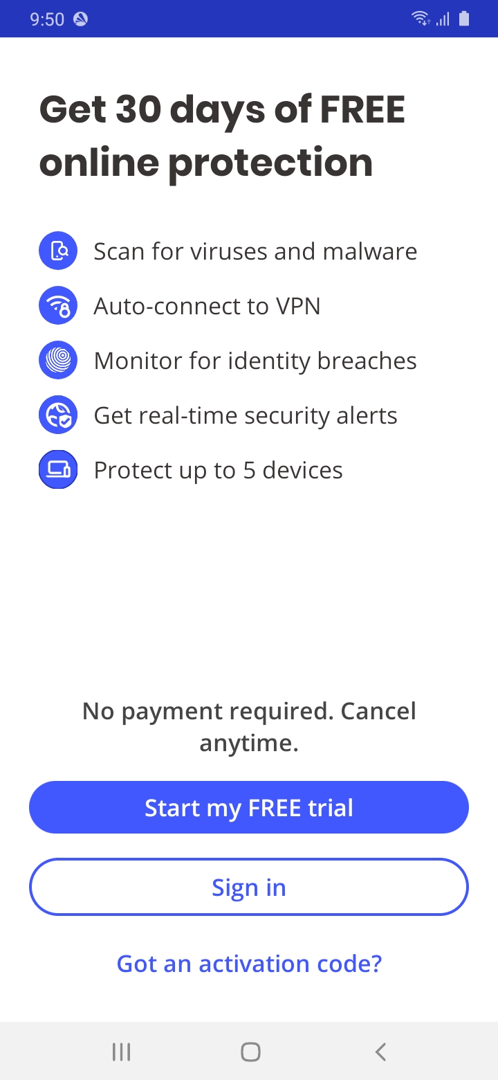 McAfee app McAfee app