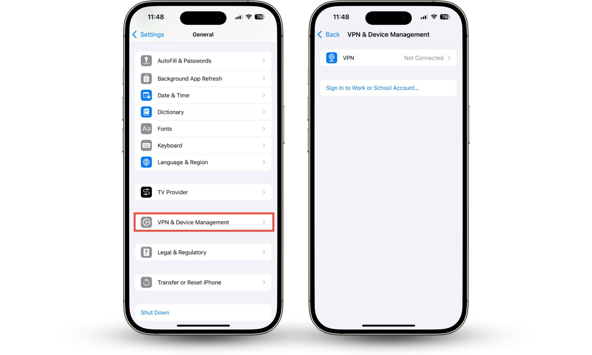 How to check for configuration profiles on an iPhone, via the Settings app. This is one possible way to check if your iPhone is hacked in settings.