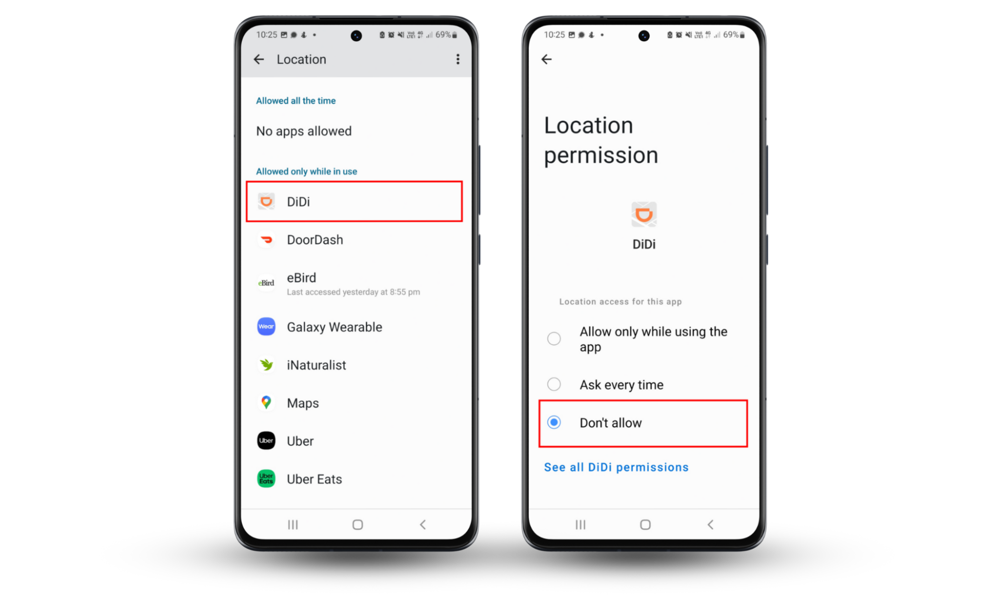 Disable location on an Android phone for apps to prevent Someone from Seeing Your Location If Your Phone Is Off. Disable location on an Android phone for apps to prevent Someone from Seeing Your Location If Your Phone Is Off.