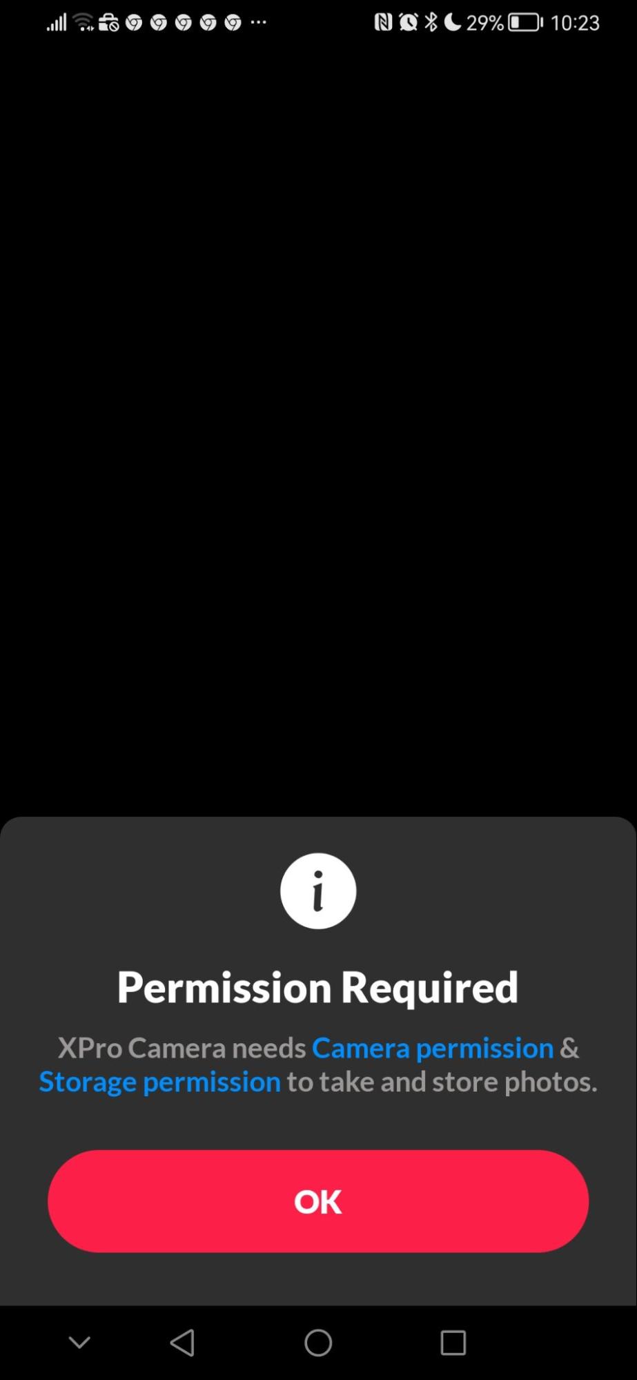 Permissions required Permissions required