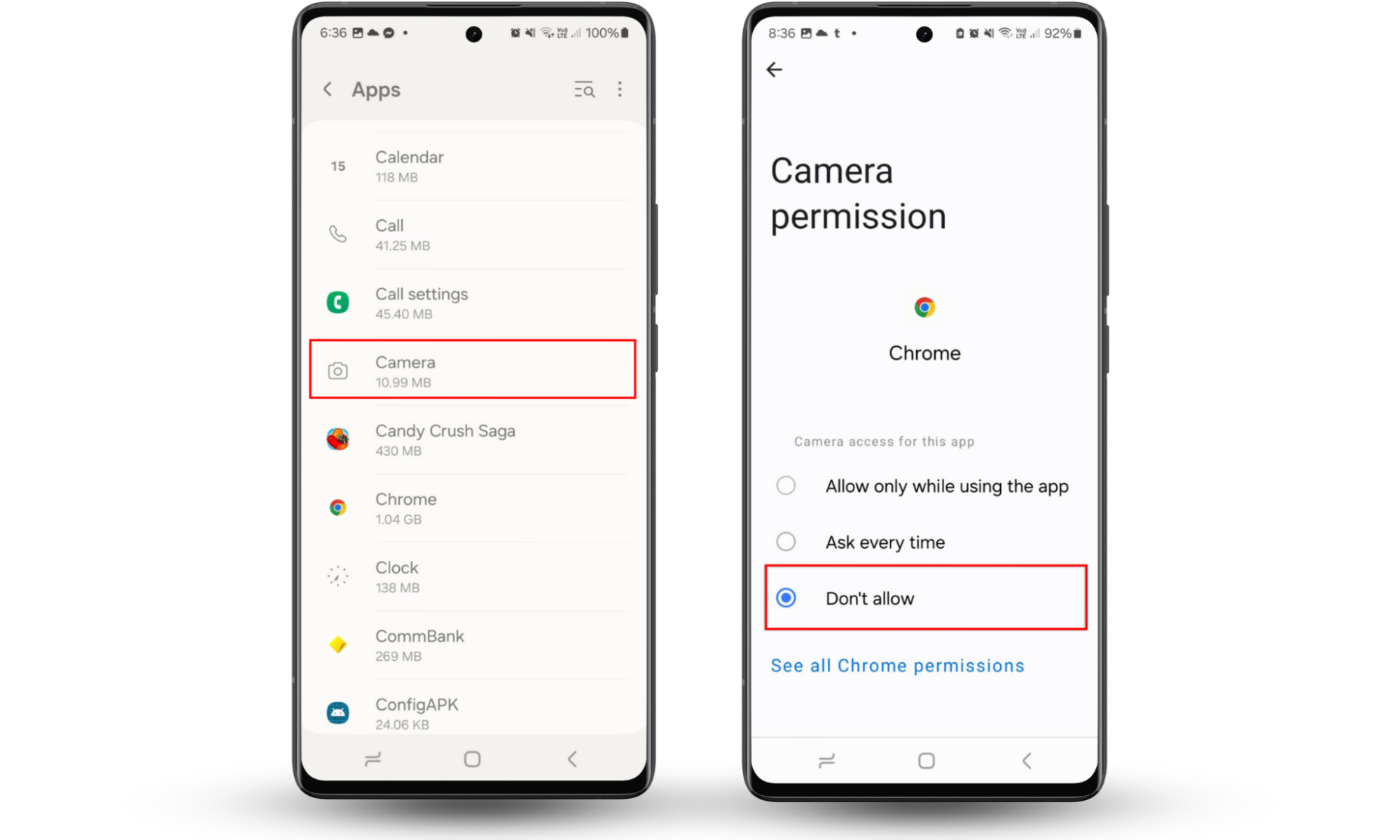Prevent your Android taking pictures by itself by removing camera permissions from apps. Go to Settings > Security and privacy > Permission manager > Camera and remove camera permissions for each app. Prevent your Android taking pictures by itself by removing camera permissions from apps. Go to Settings > Security and privacy > Permission manager > Camera and remove camera permissions for each app.