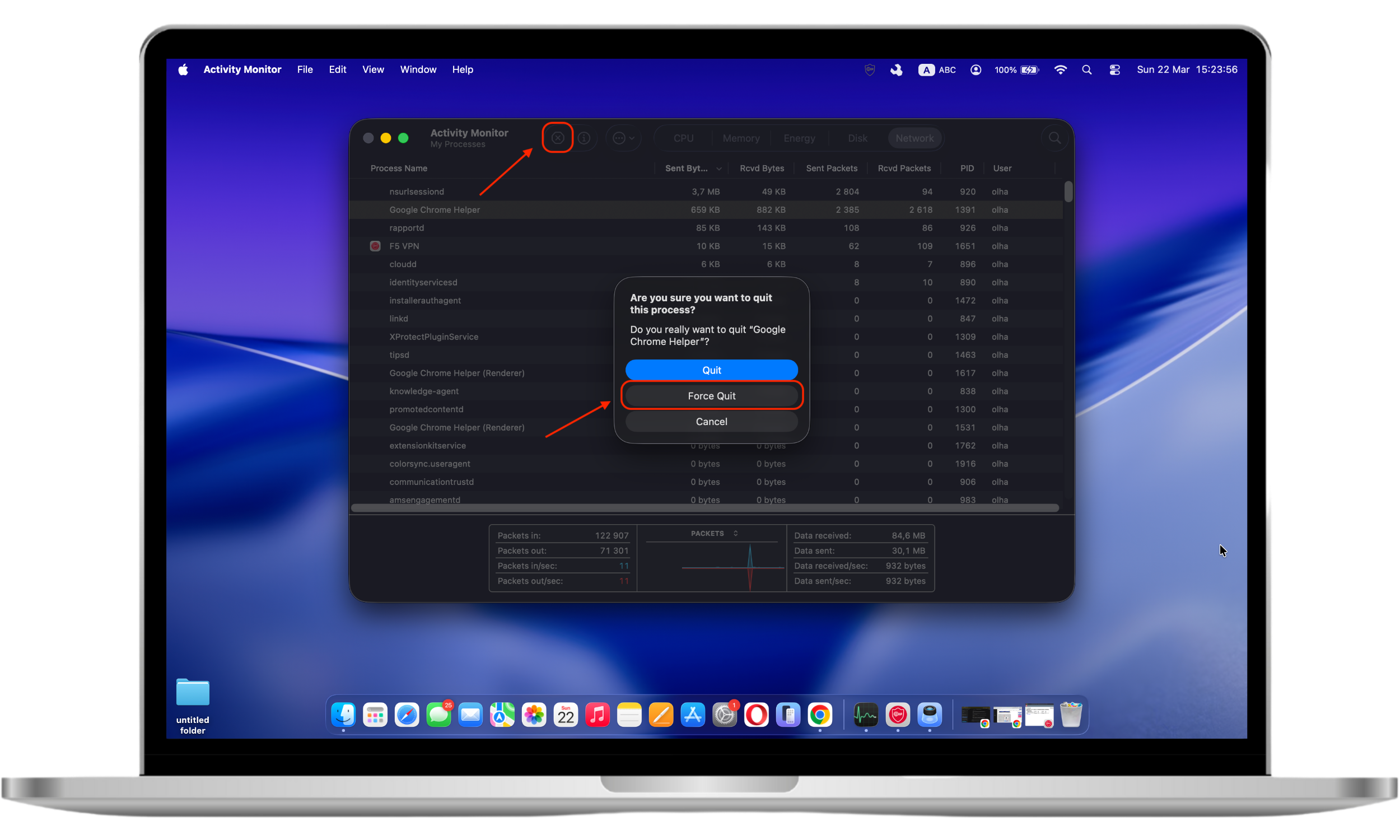 To stop a Discord virus on a Mac, select the malicious process in Activity Monitor and click Force Quit. To stop a Discord virus on a Mac, select the malicious process in Activity Monitor and click Force Quit.