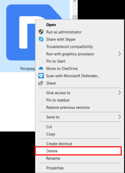 Right click to delete file Right click to delete file