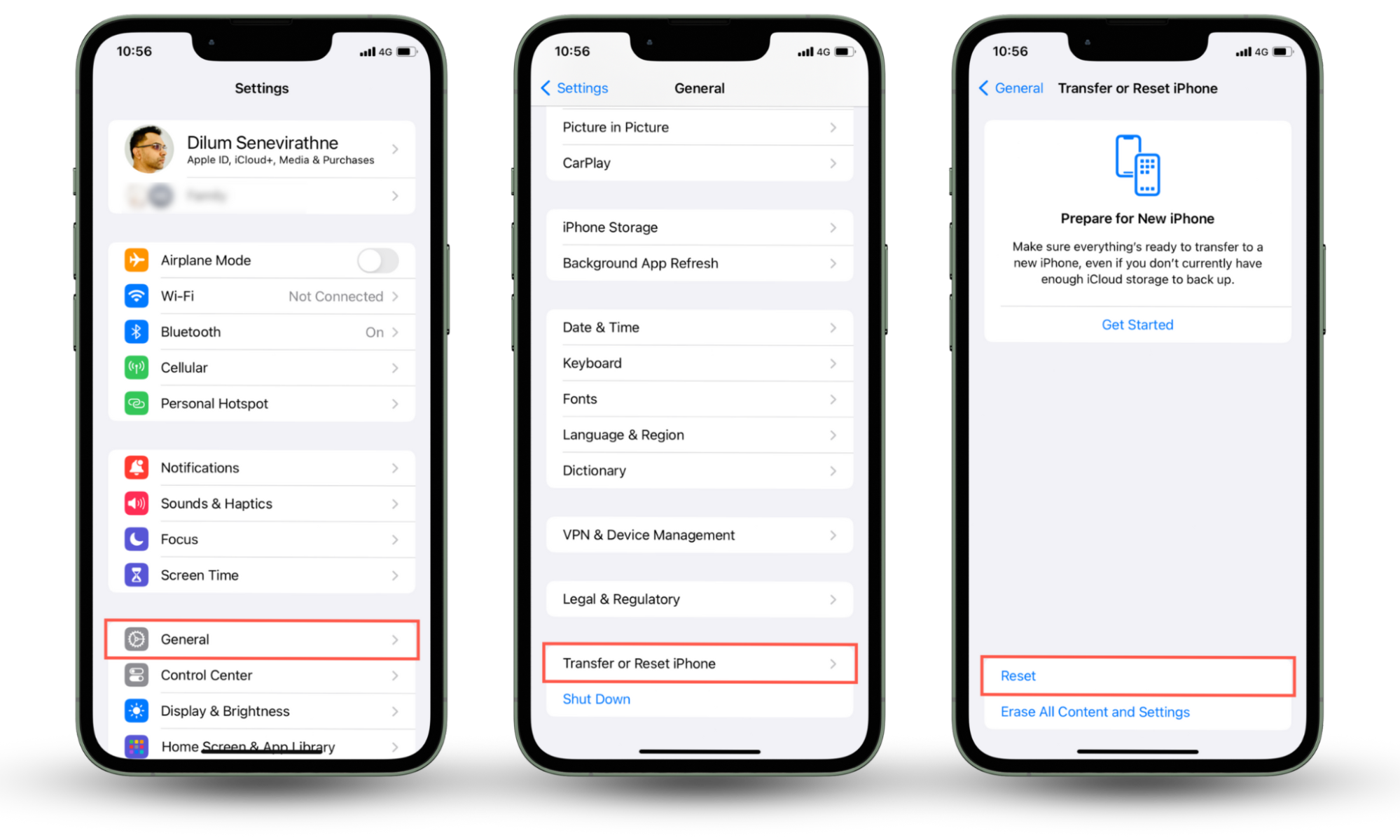 Screenshots demonstrating how to get to the Home Screen layout reset option so that you can uncover hidden apps on your iPhone. Screenshots demonstrating how to get to the Home Screen layout reset option so that you can uncover hidden apps on your iPhone.