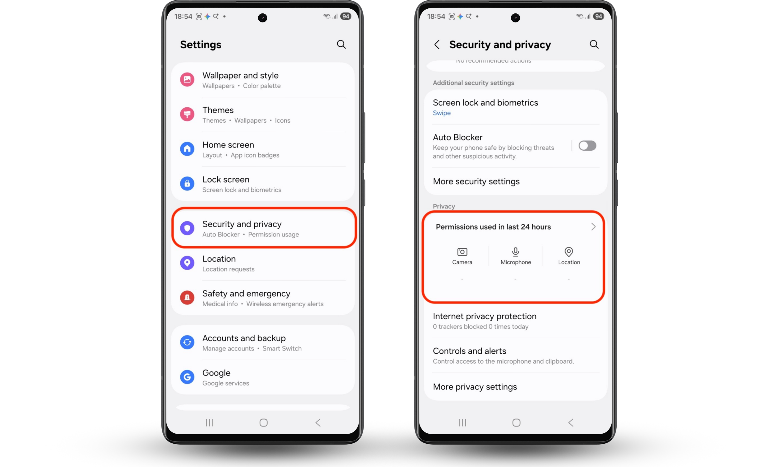 To manage app permissions on Android, open Security & privacy settings and access Permissions to control app access to sensitive data. To manage app permissions on Android, open Security & privacy settings and access Permissions to control app access to sensitive data.