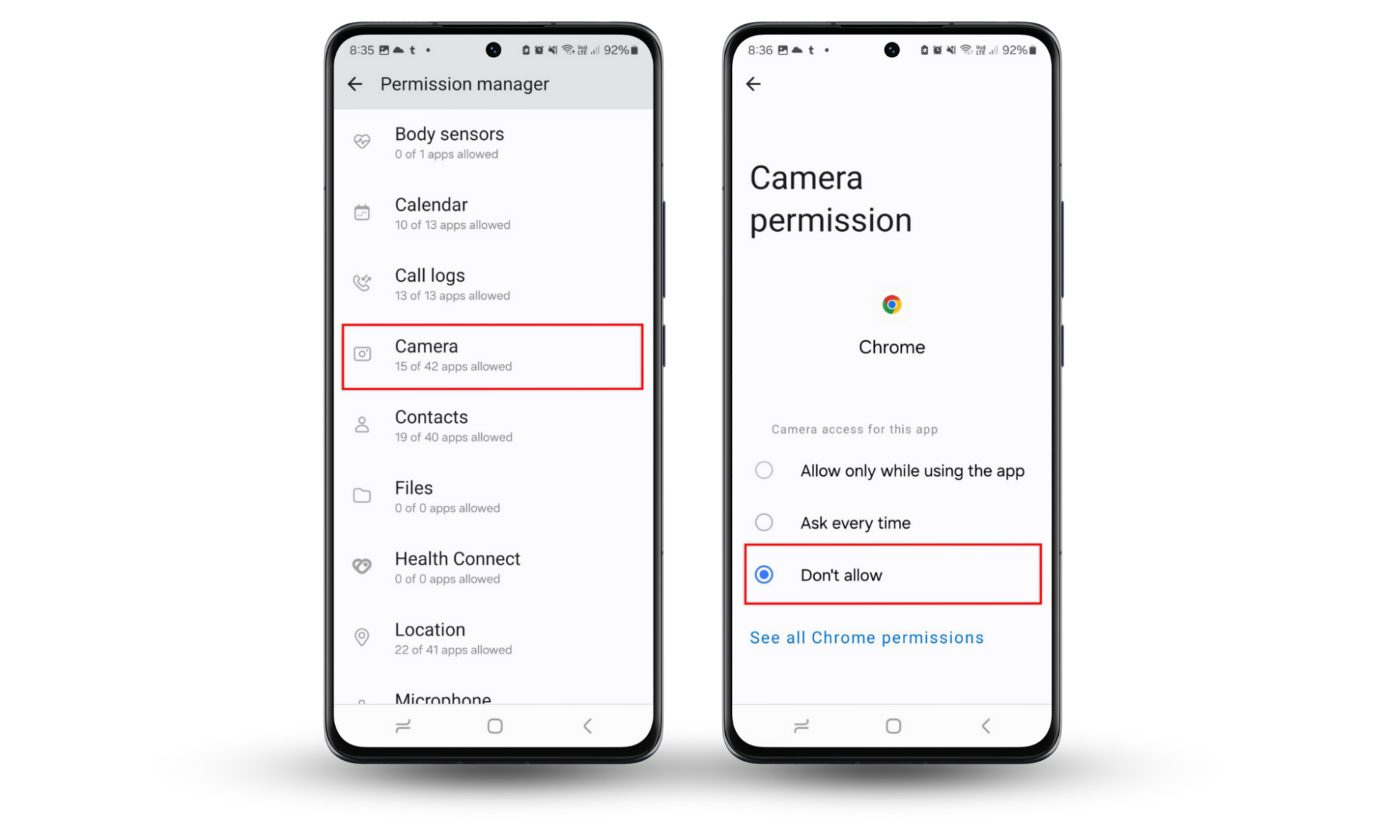 To find spyware on Android and remove it, open Permission manager then remove suspicious permissions. To find spyware on Android and remove it, open Permission manager then remove suspicious permissions.