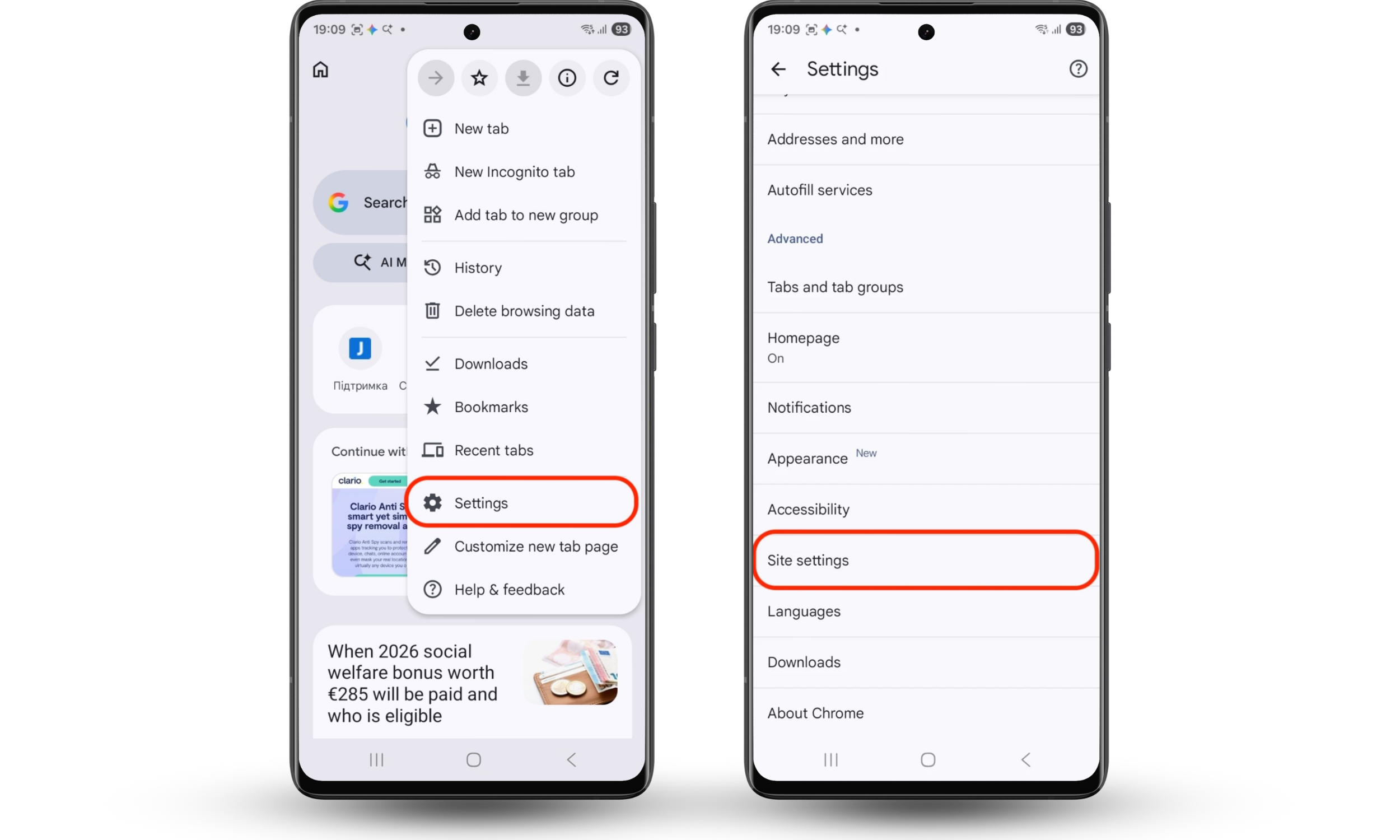 To access Chrome site settings on Android, open the browser menu and navigate to Site settings to manage permissions and security options. To access Chrome site settings on Android, open the browser menu and navigate to Site settings to manage permissions and security options.