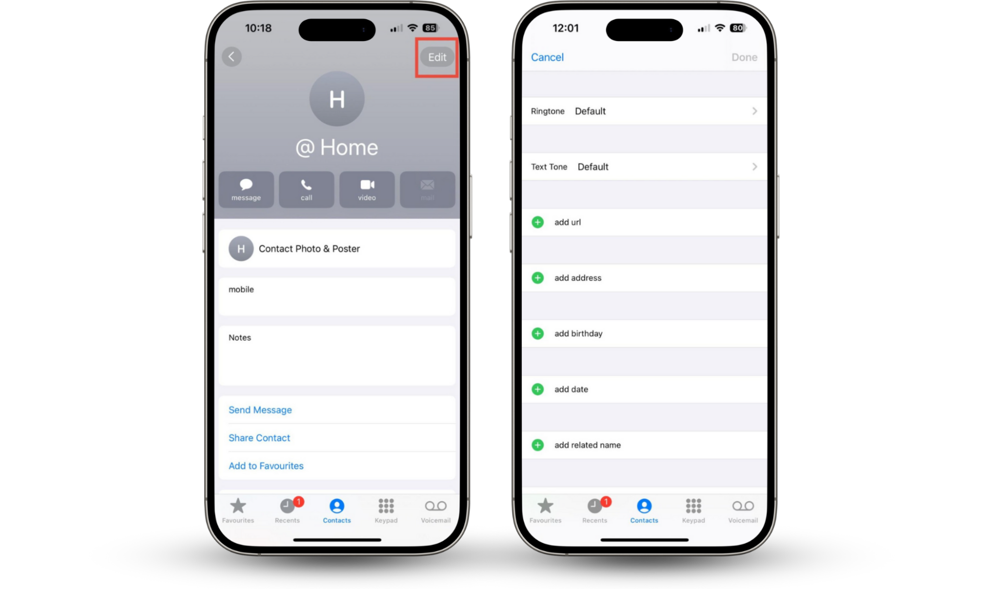 The Contacts app on an iPhone, showing how to assign custom ringtones and text tones, or how to allow a contact to always call you. You can mute calls on iPhone, but still allow someone to call you. The Contacts app on an iPhone, showing how to assign custom ringtones and text tones, or how to allow a contact to always call you. You can mute calls on iPhone, but still allow someone to call you.