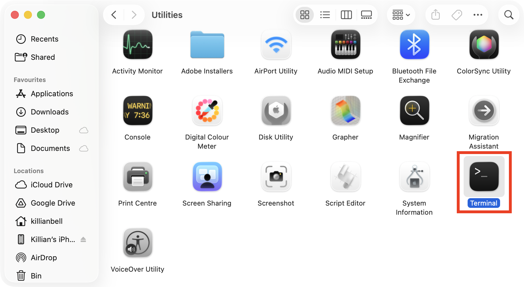 The Terminal app inside the Applications > Utilities folder in Finder on Mac. If you want to check if Kaseya Agent is spyware, use Terminal to verify the app’s digital signature and confirm it’s made by Datto Inc. The Terminal app inside the Applications > Utilities folder in Finder on Mac. If you want to check if Kaseya Agent is spyware, use Terminal to verify the app’s digital signature and confirm it’s made by Datto Inc.