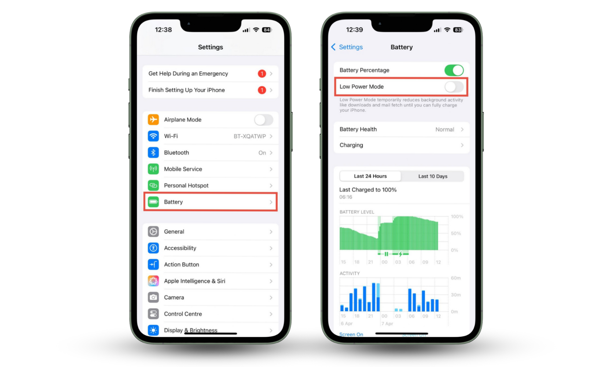 The steps needed to turn on Low Power Mode on an iPhone, going through the battery settings. If you need to cool down your phone fast, Low Power Mode might help. The steps needed to turn on Low Power Mode on an iPhone, going through the battery settings. If you need to cool down your phone fast, Low Power Mode might help.