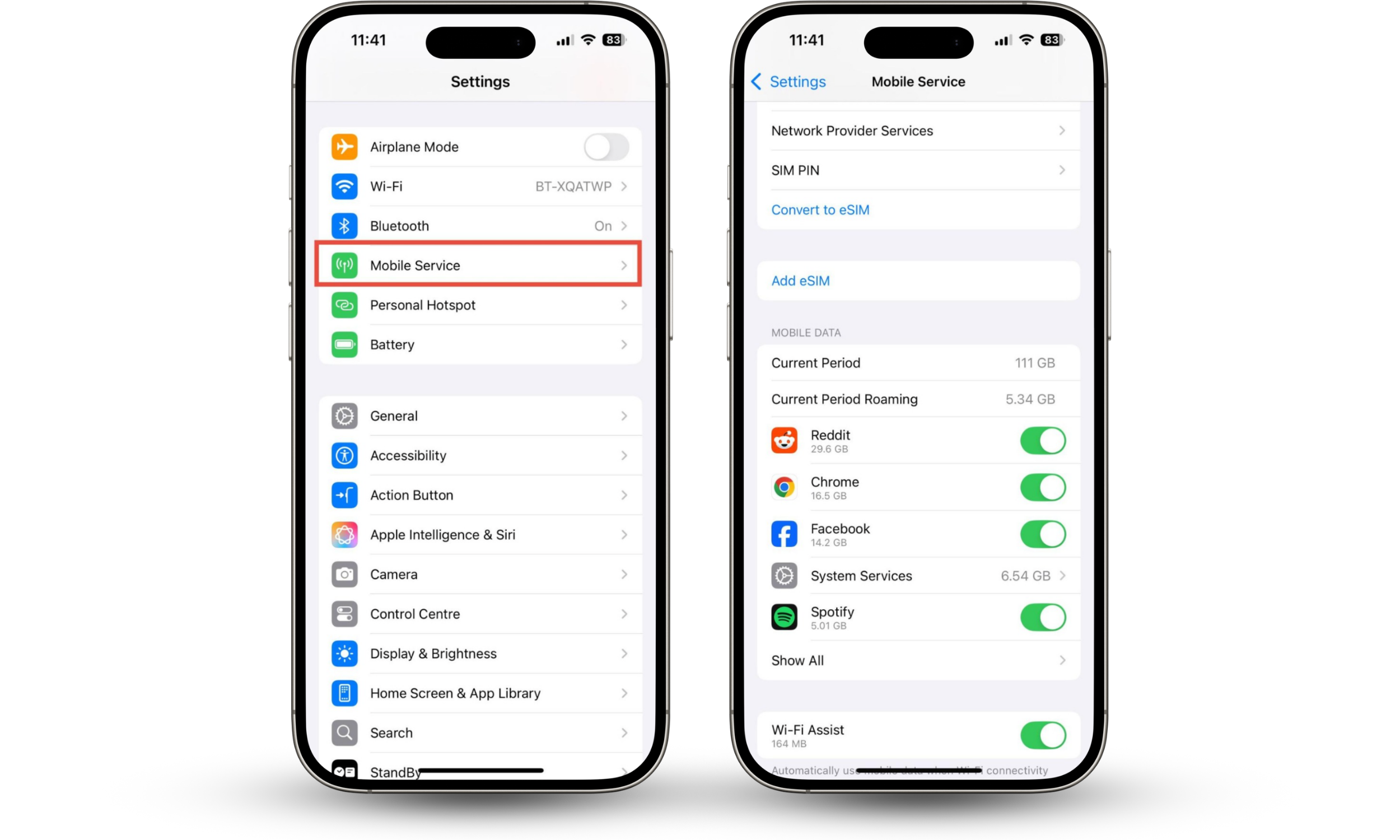 How to find which apps have been using your mobile data on iPhone. Look at your mobile data usage to check phone for XNSPY.