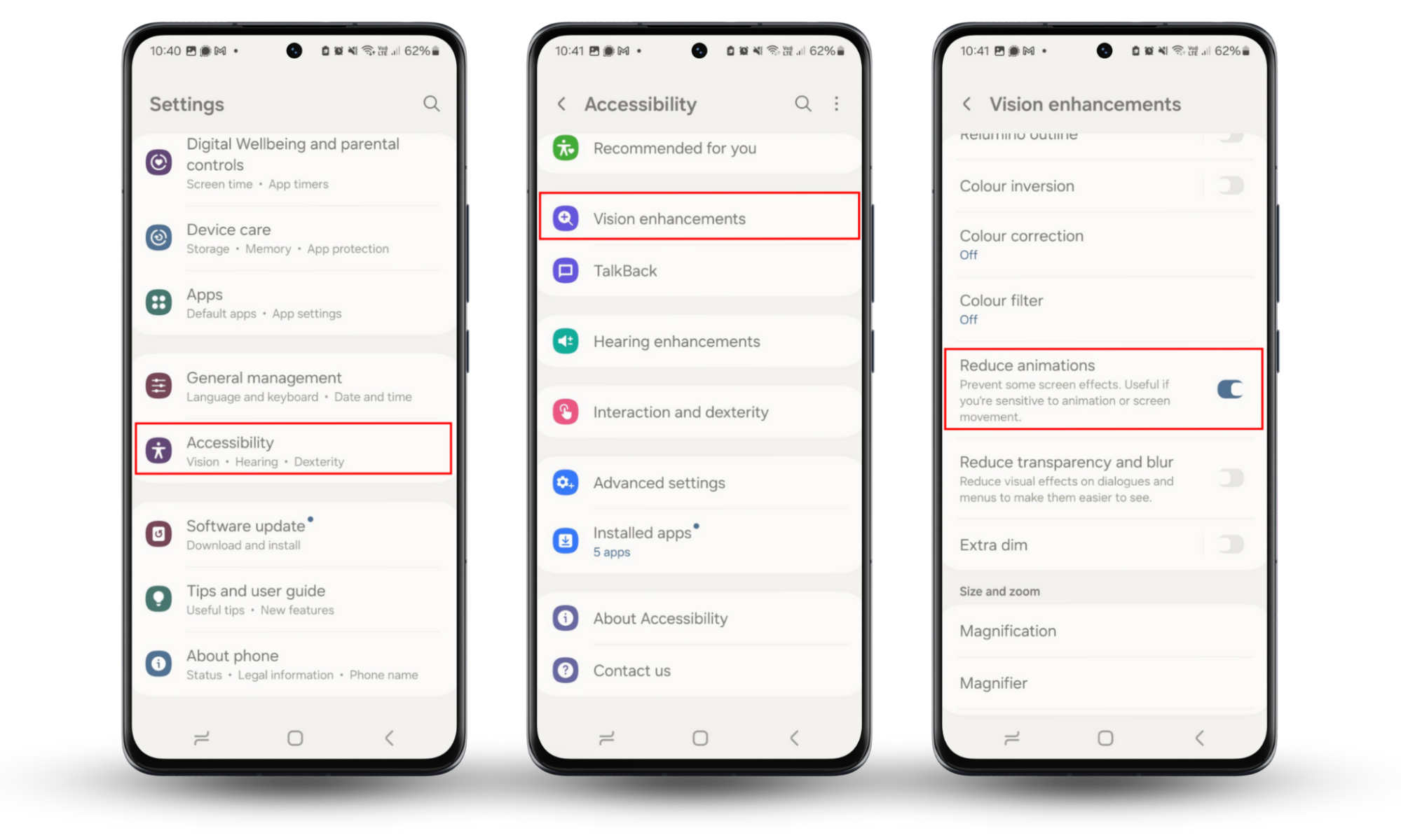 Android's Settings menu showing how to reduce animations. Enable this setting to speed up your Android phone. Android's Settings menu showing how to reduce animations. Enable this setting to speed up your Android phone.