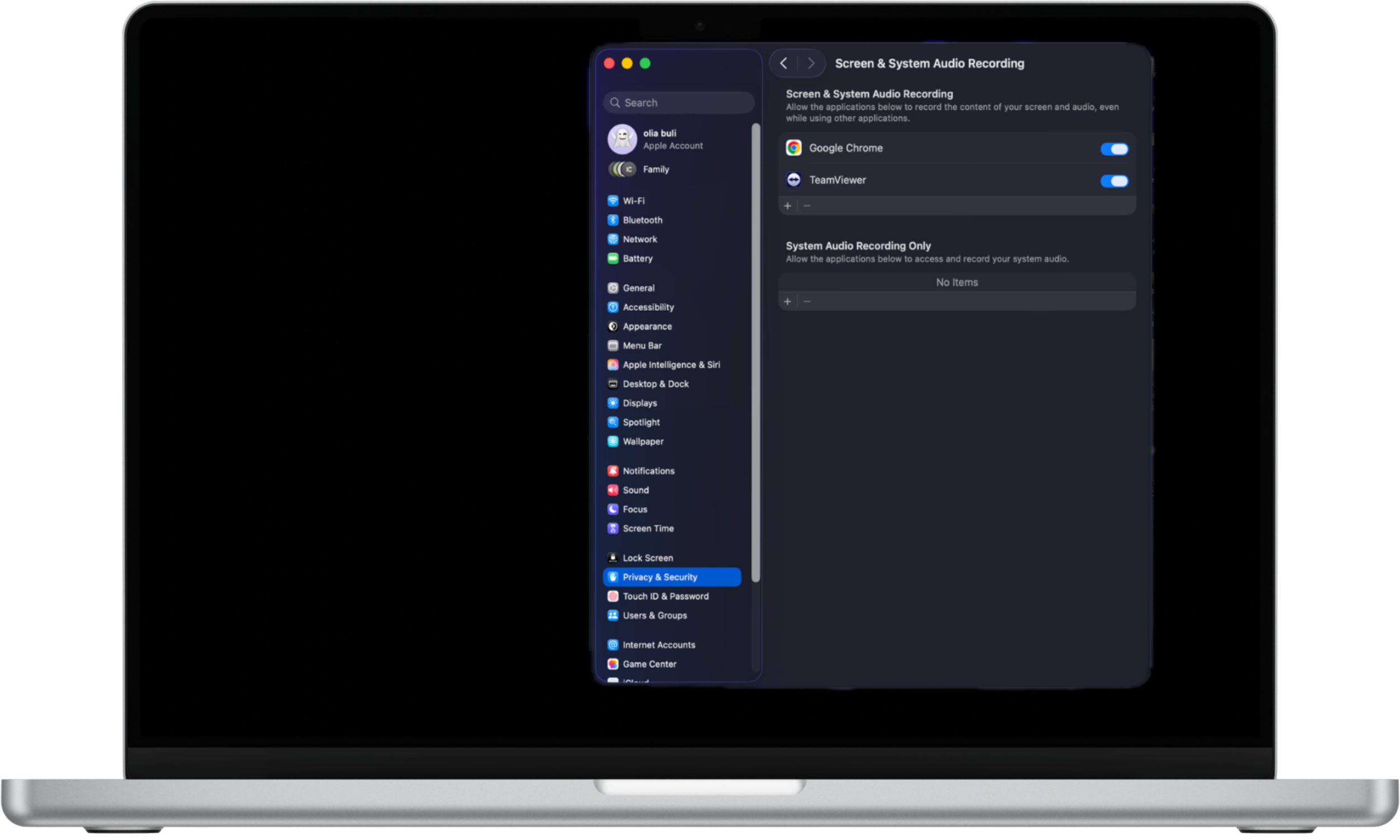 To adjust your screen recording settings, choose which apps you allow to record your screen. To adjust your screen recording settings, choose which apps you allow to record your screen.