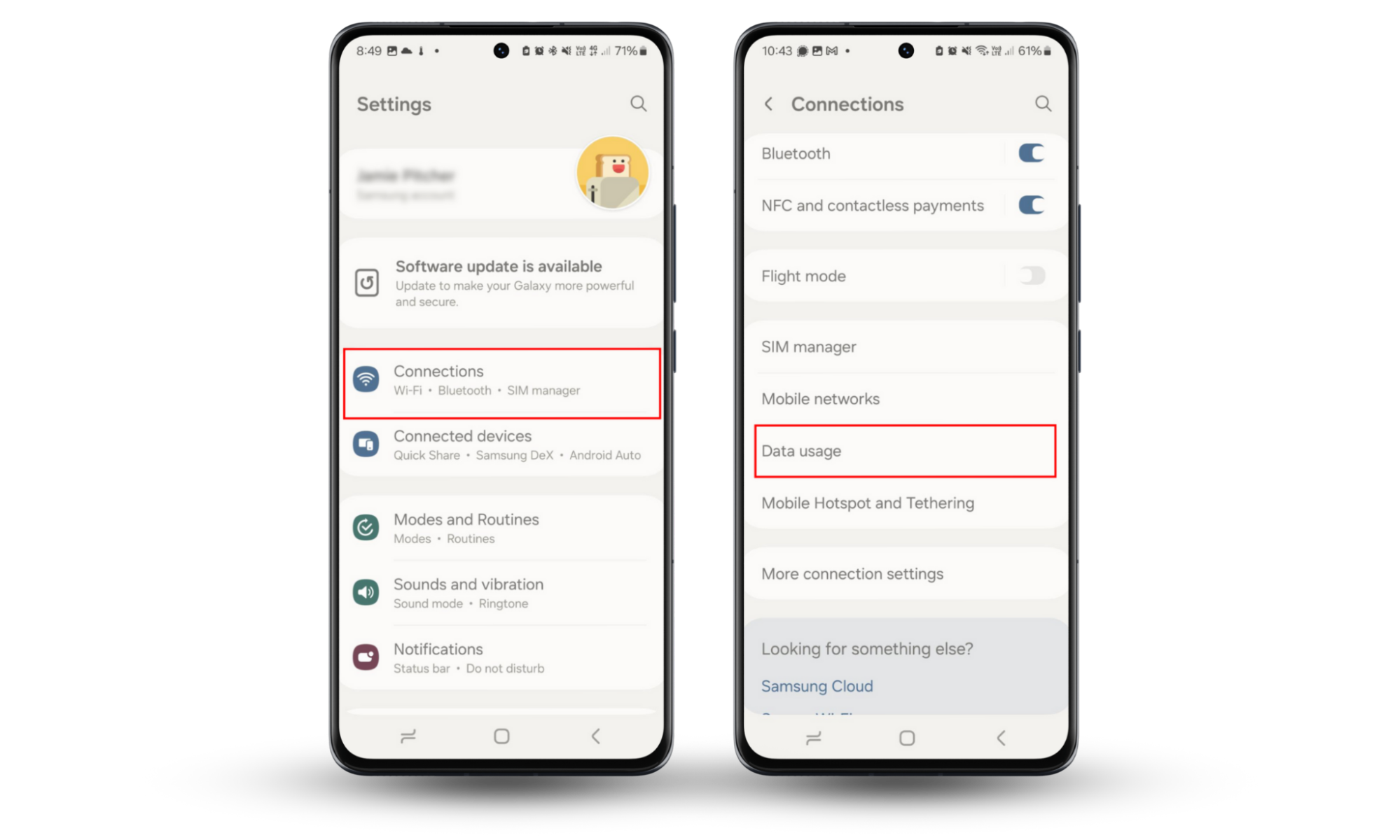 Access the Data usage section in Android's settings to turn off sync and background data and speed up your Android phone. Access the Data usage section in Android's settings to turn off sync and background data and speed up your Android phone.