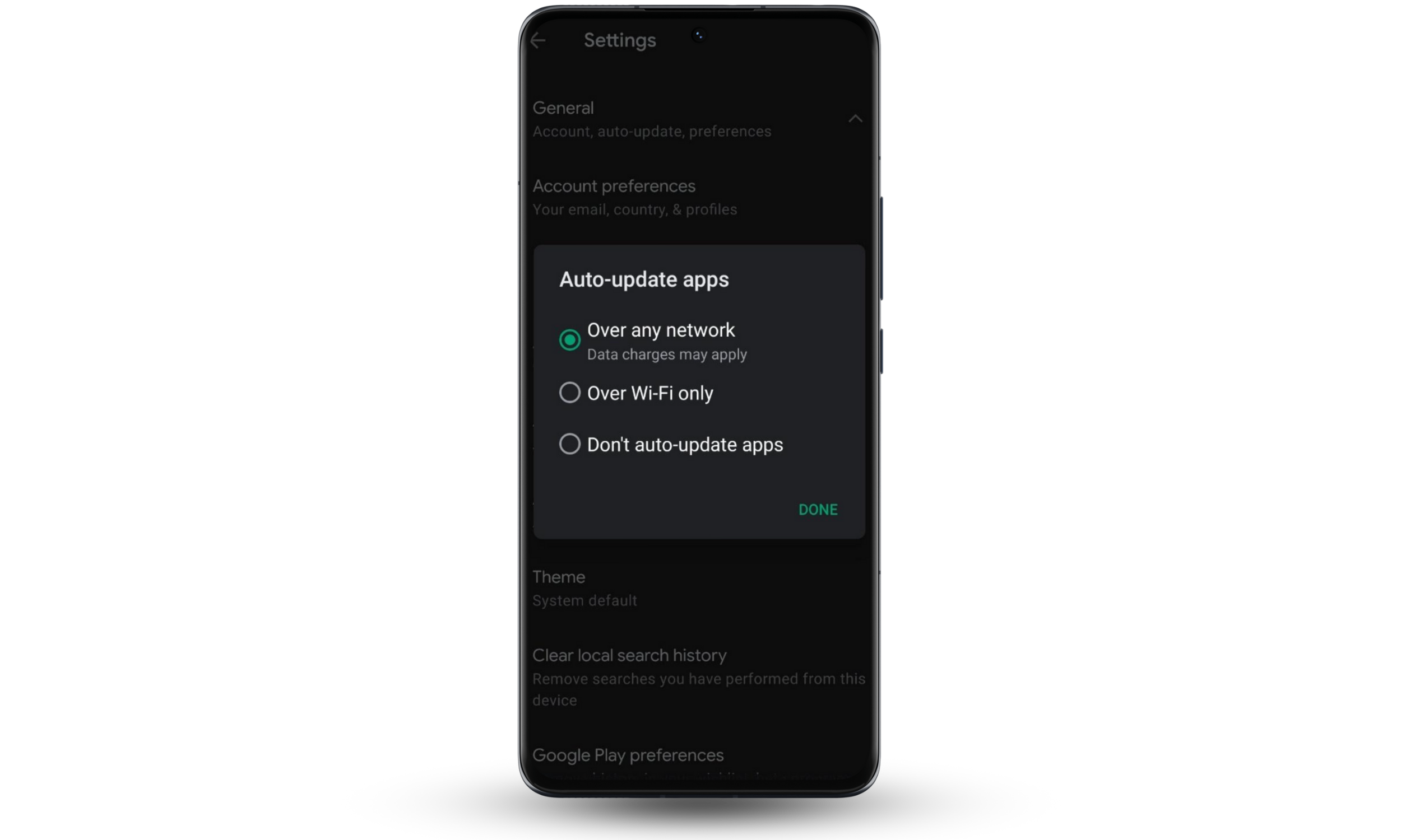 Enable Android app updates on any network to keep them current to avoid your phone acting weird. Enable Android app updates on any network to keep them current to avoid your phone acting weird.