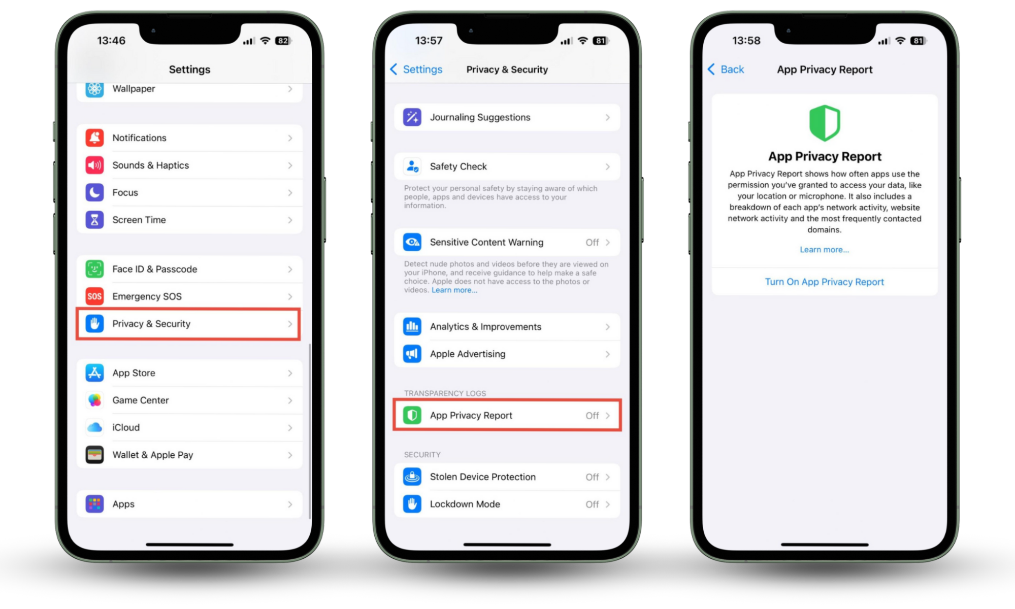 How to find out permissions on iPhone with the App Privacy Report. First a user should open Privacy & Security Settings, and then tap App Privacy Report. How to find out permissions on iPhone with the App Privacy Report. First a user should open Privacy & Security Settings, and then tap App Privacy Report.