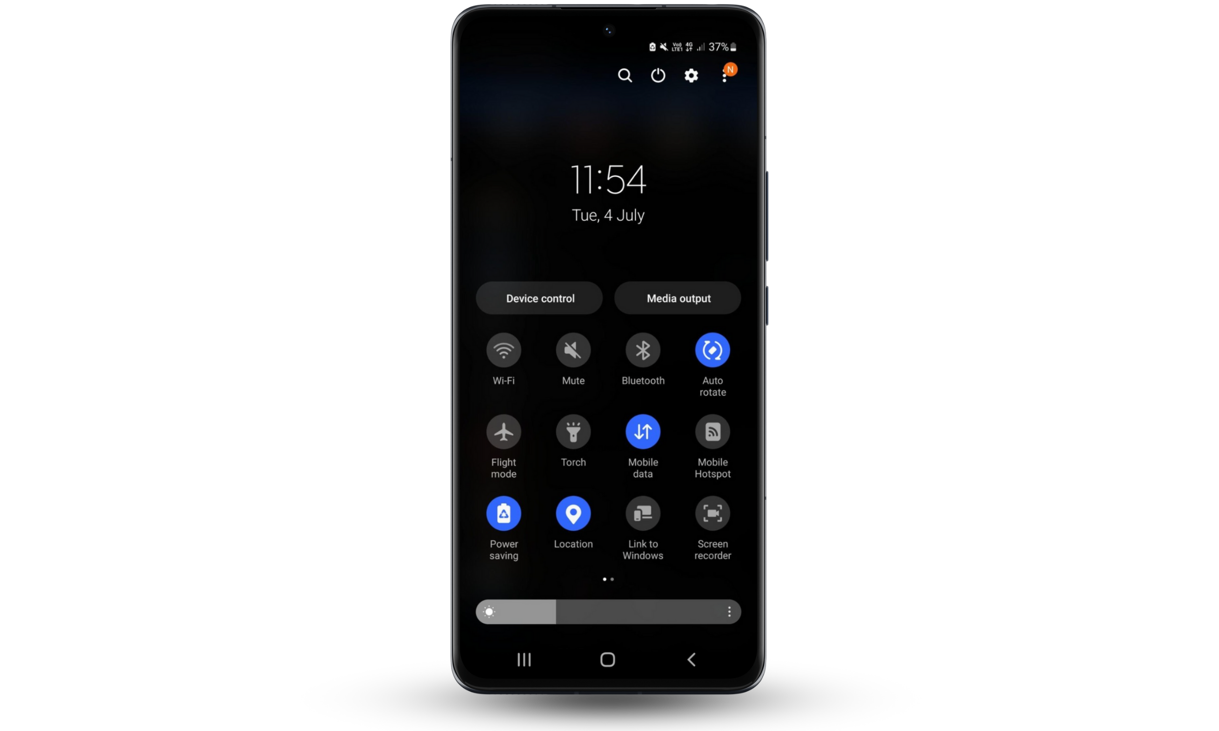Tap the location marker icon to disable location services on Android. Tap the location marker icon to disable location services on Android.