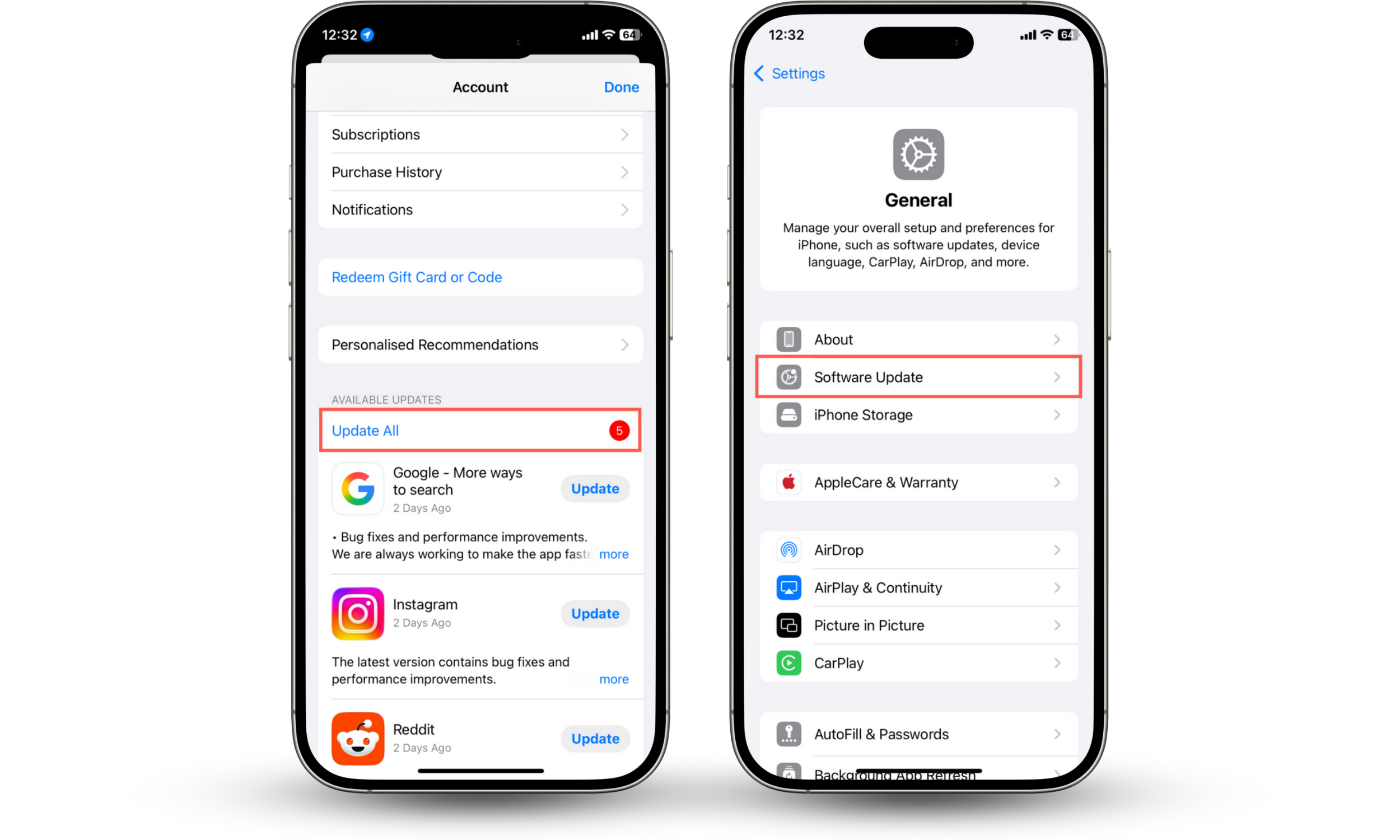 These iOS screenshots shows how to update the apps and the system software so that you can remove the green dot on iPhone. These iOS screenshots shows how to update the apps and the system software so that you can remove the green dot on iPhone.