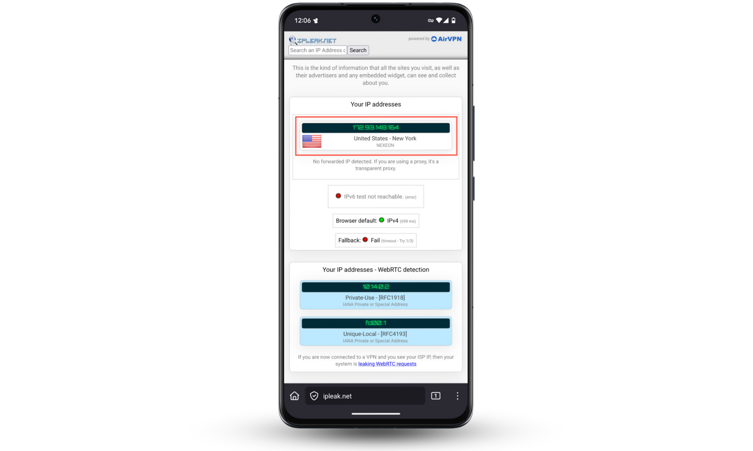 These screenshots show how to confirm your new IP address after you've finished changing your VPN location on your Android phone. These screenshots show how to confirm your new IP address after you've finished changing your VPN location on your Android phone.