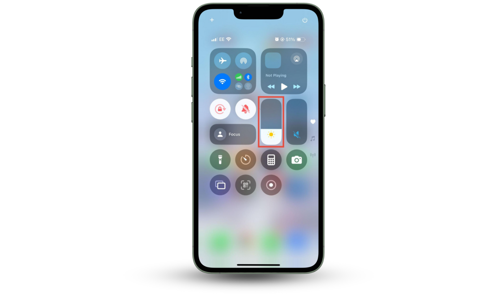 How to turn down the screen brightness on an iPhone. If a phone temperature check says your phone is too warm, try turning down the brightness. How to turn down the screen brightness on an iPhone. If a phone temperature check says your phone is too warm, try turning down the brightness.
