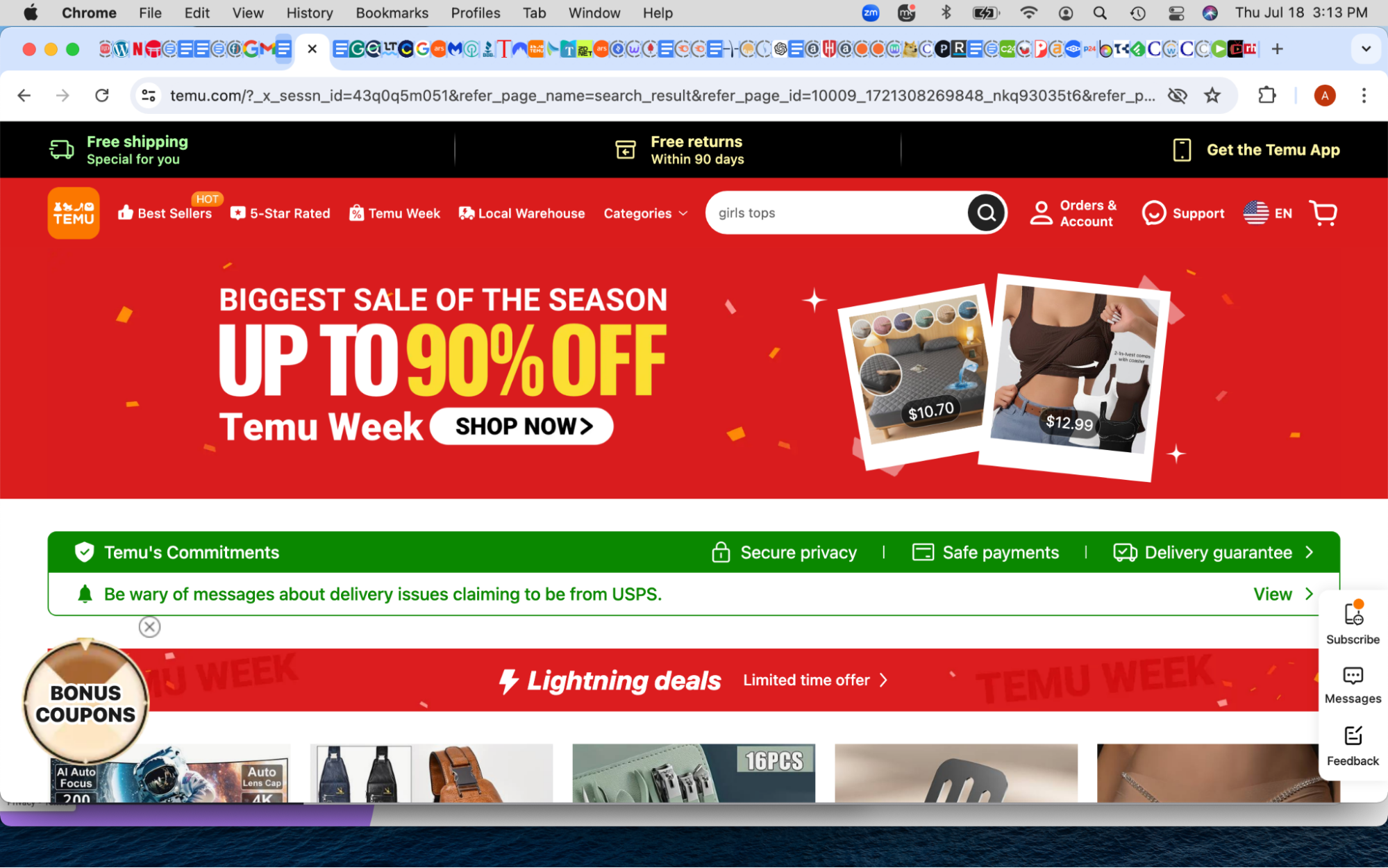 Image showing the Temu website on a Mac desktop. Temu is a real online marketplace offering a wide range of products to users’ around the world. Image showing the Temu website on a Mac desktop. Temu is a real online marketplace offering a wide range of products to users’ around the world.