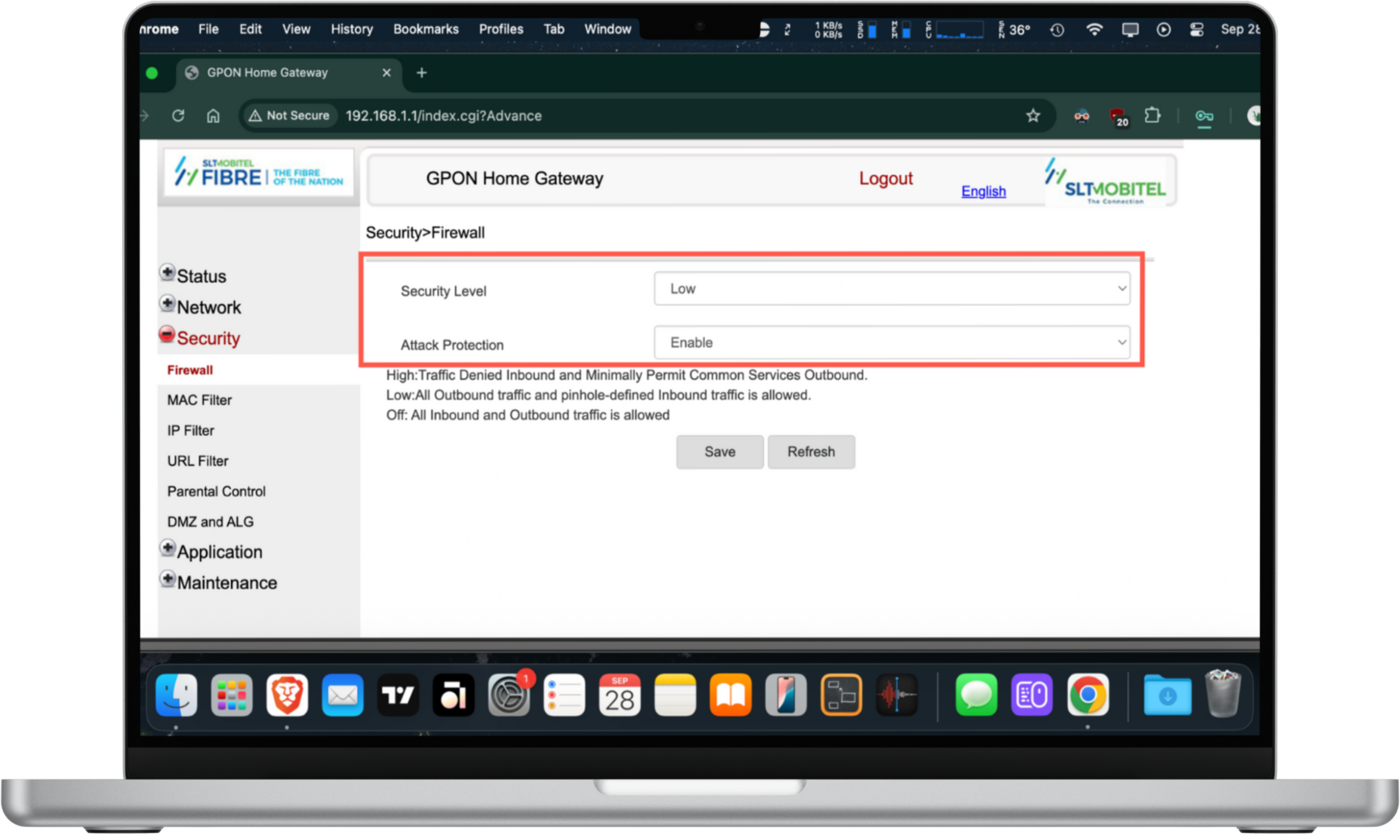 This router admin panel screenshot shows how to locate and check your firewall settings so that you can secure your Wi-Fi from hacking attempts. This router admin panel screenshot shows how to locate and check your firewall settings so that you can secure your Wi-Fi from hacking attempts.