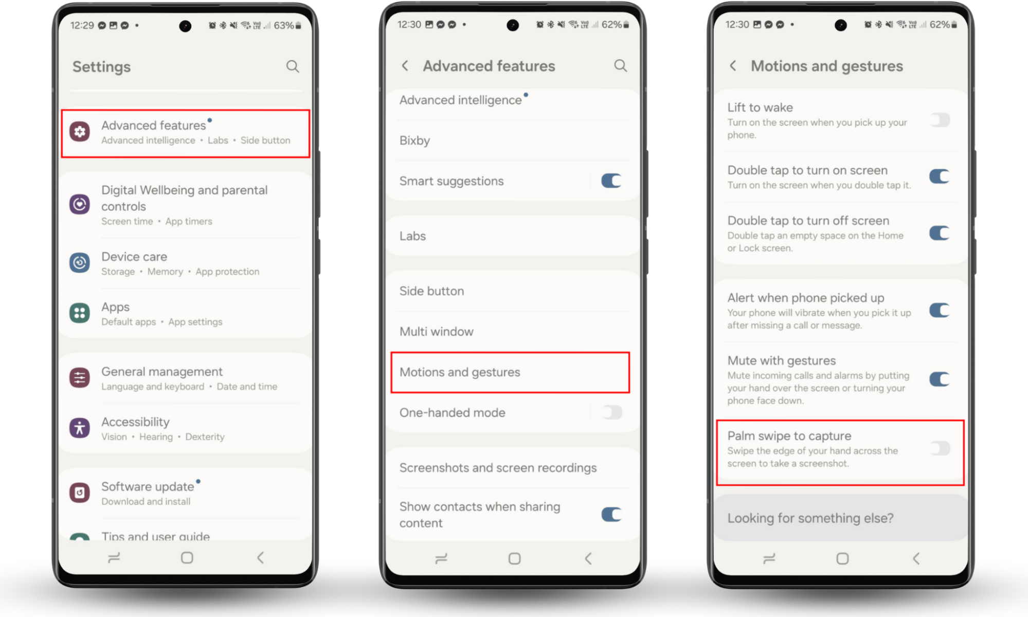 Stop your Android taking pictures by itself by going to Settings > Advanced features > Motions and gestures and toggling off Palm swipe to capture. Stop your Android taking pictures by itself by going to Settings > Advanced features > Motions and gestures and toggling off Palm swipe to capture.
